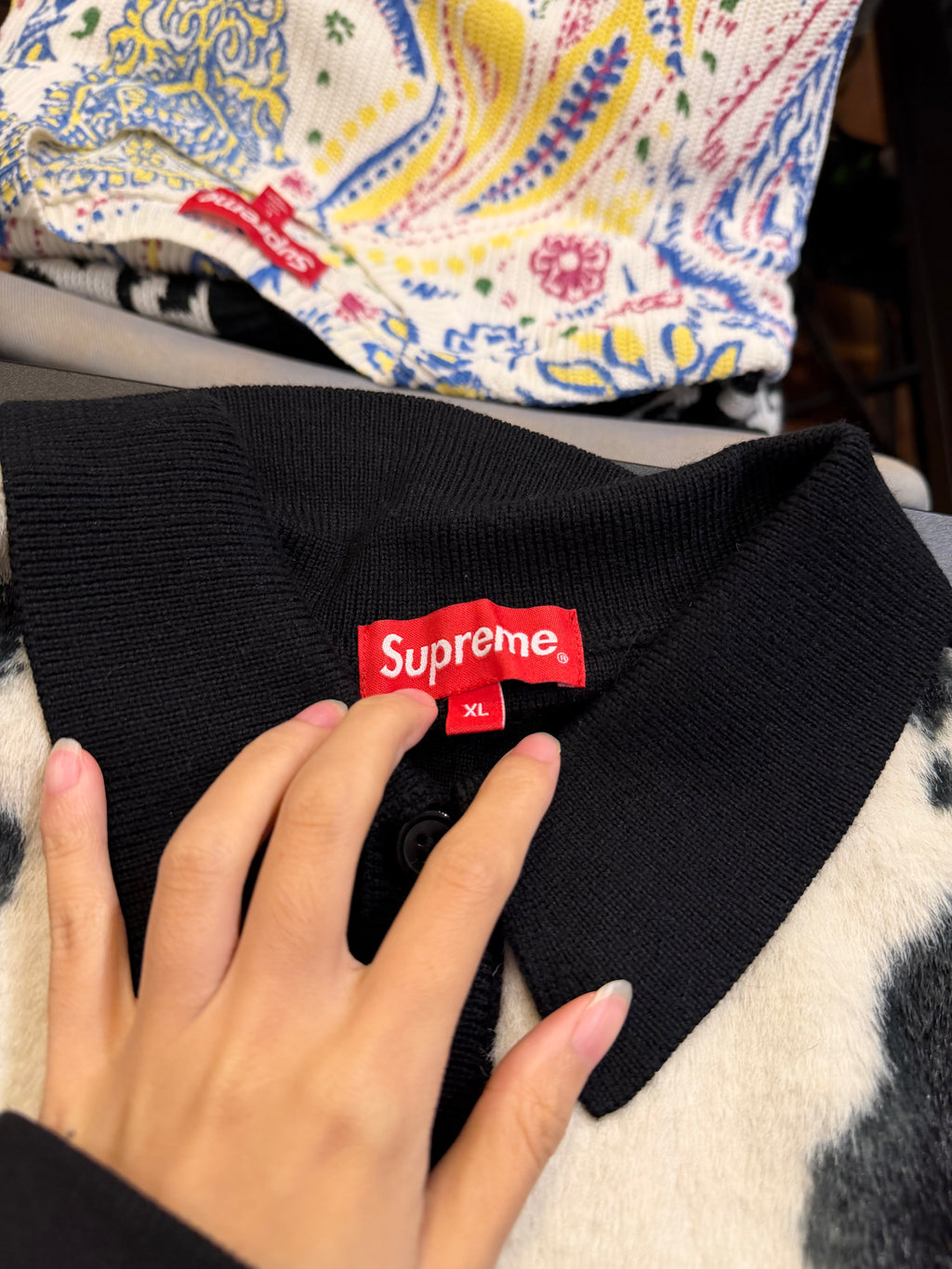 Supreme Cow Print Cardigan
