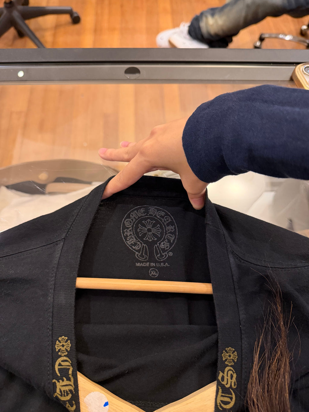 Chrome Hearts Neck Logo
Pocket LS - Black