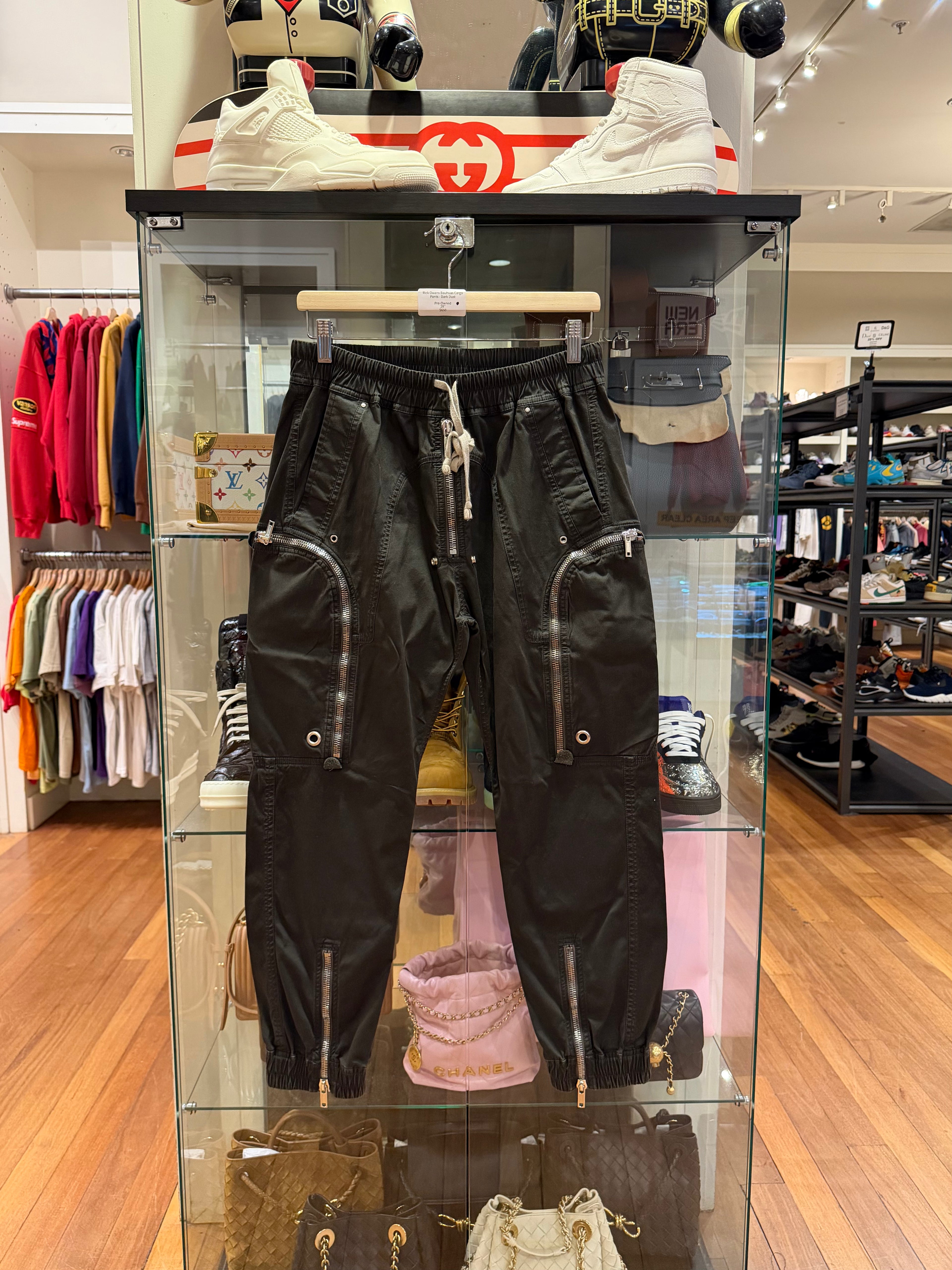 Rick Owens Bauhaus Cargo Pants - Dark Dust