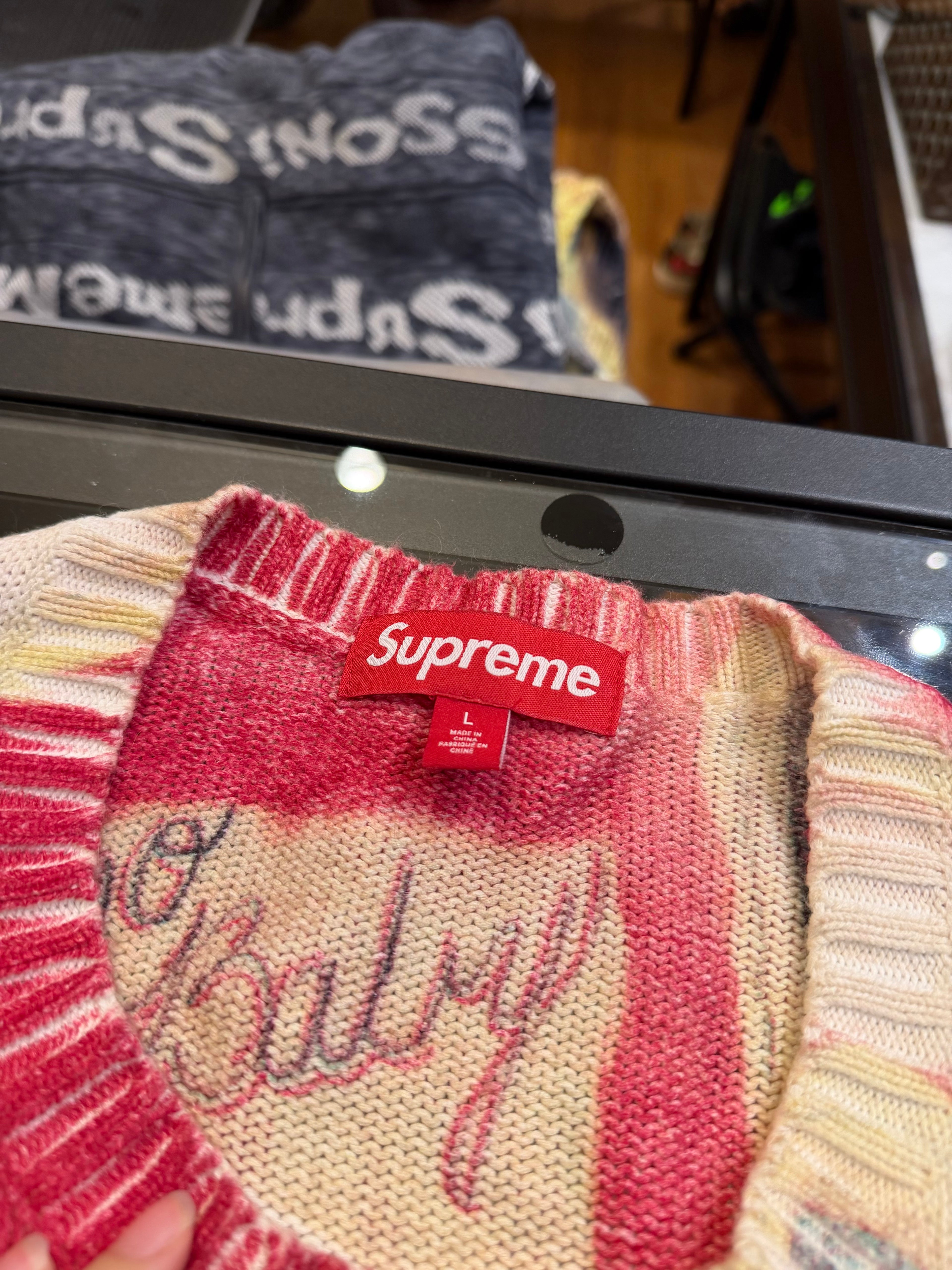 Supreme SS24 ‘Yo Baby’ Knit Sweater