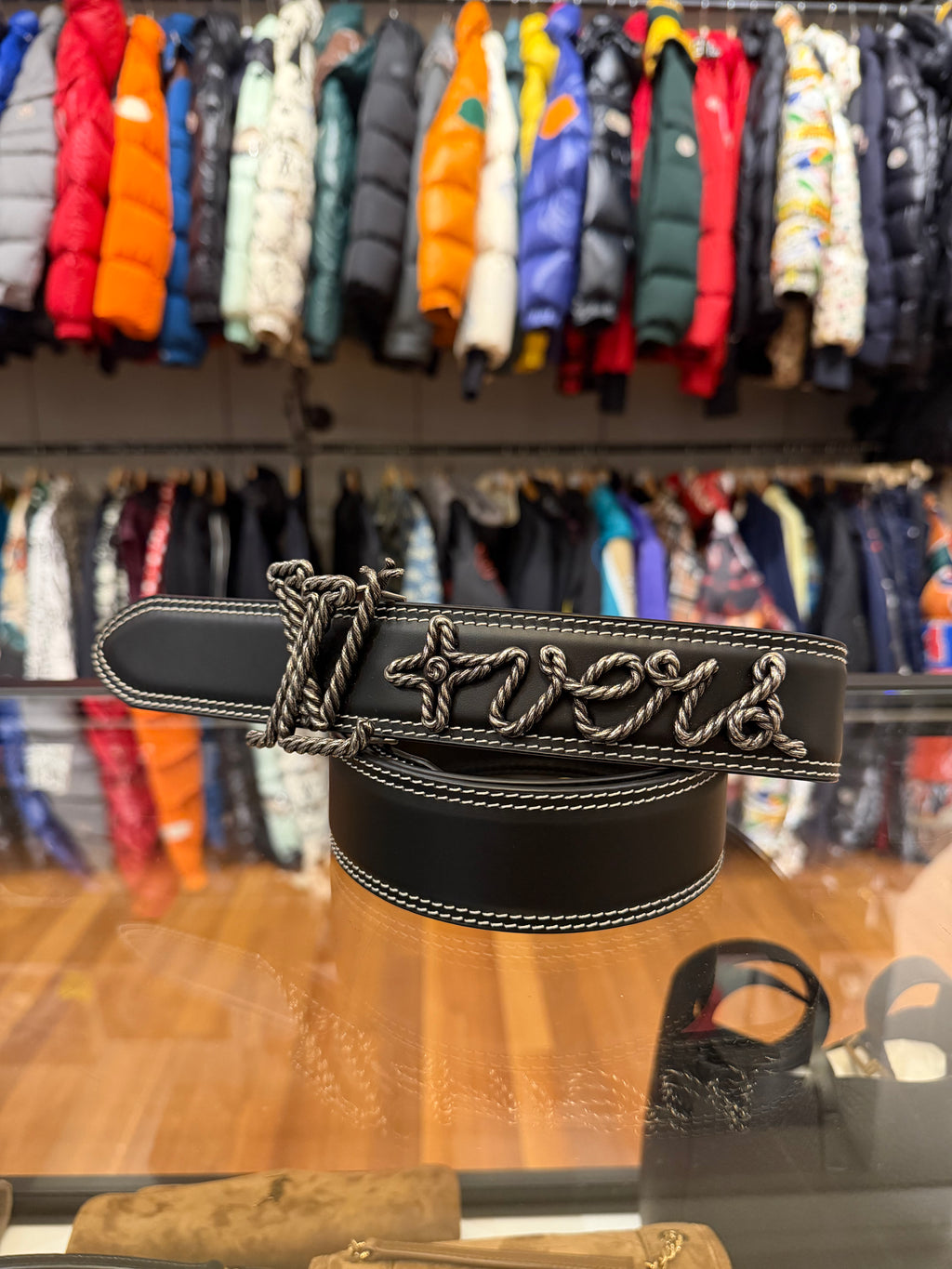 Louis Vuitton 1of1 Lovers Rope Logo Leather Belt