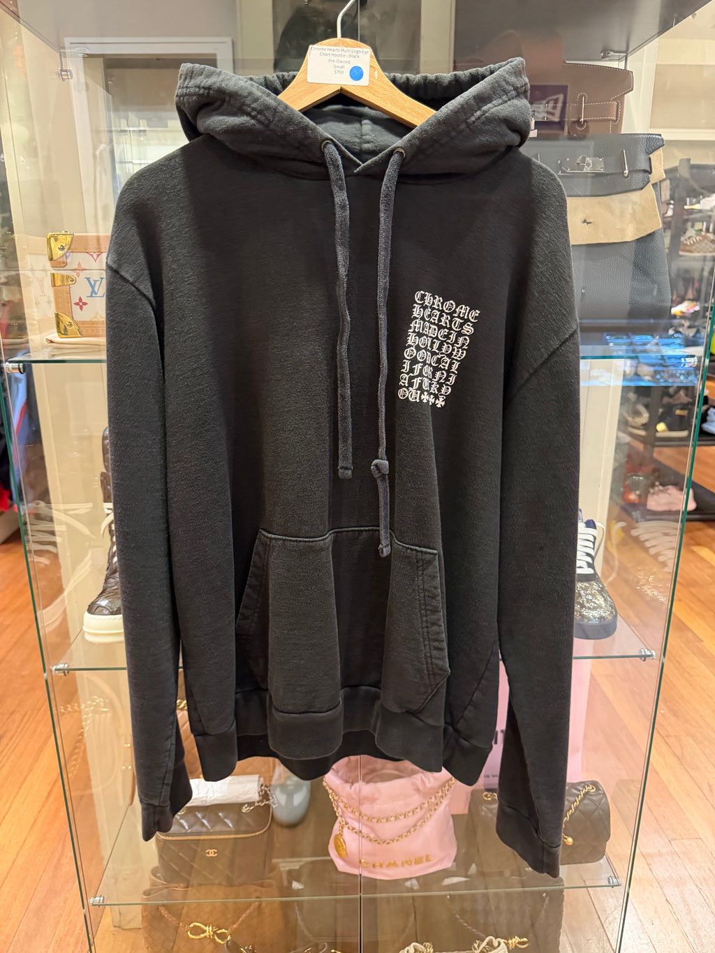 Chrome Hearts Multi Logo Eye Chart Hoodie - Black
