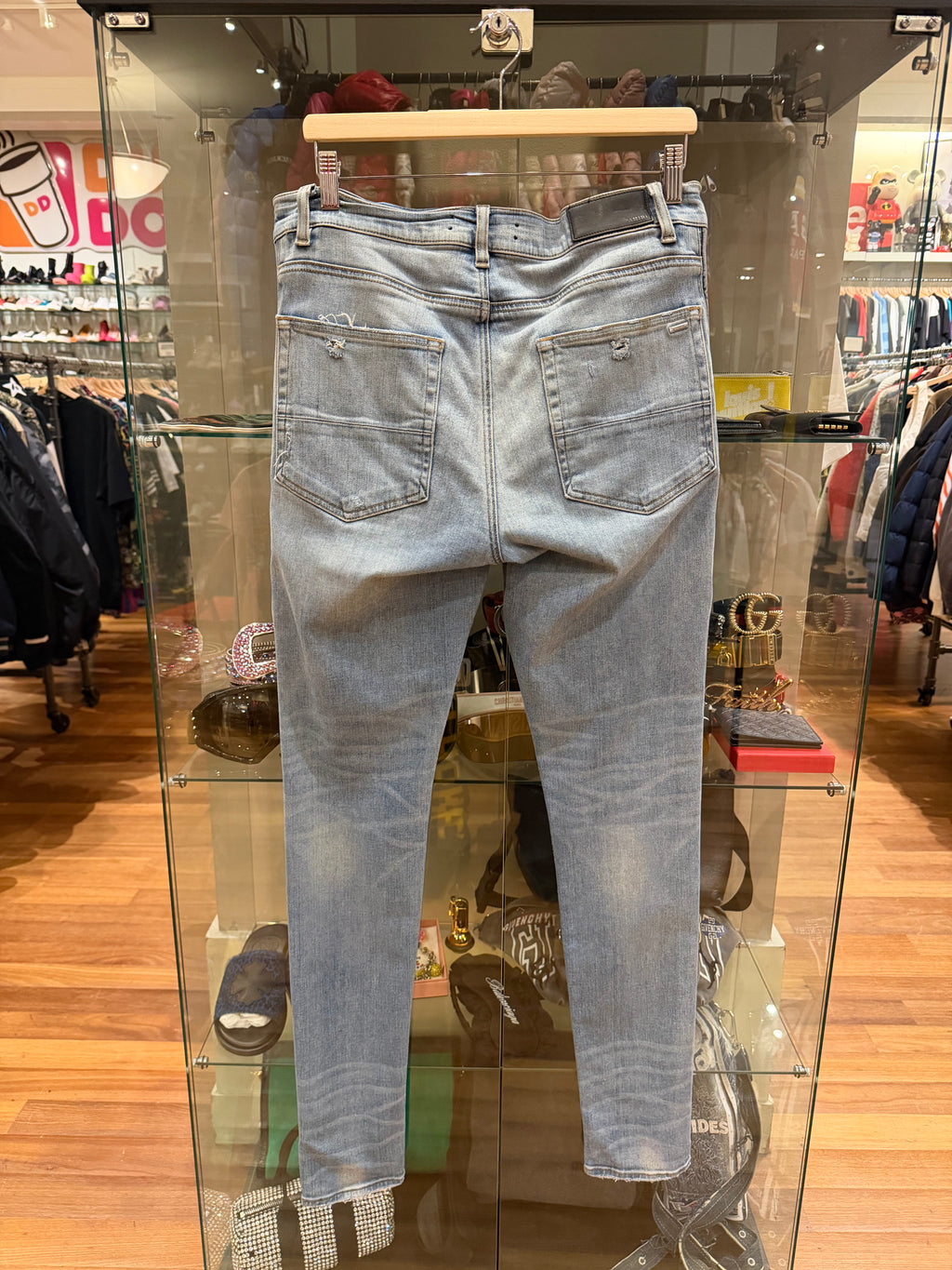 Amiri Half Track Zipper Denim Jeans- Indigo