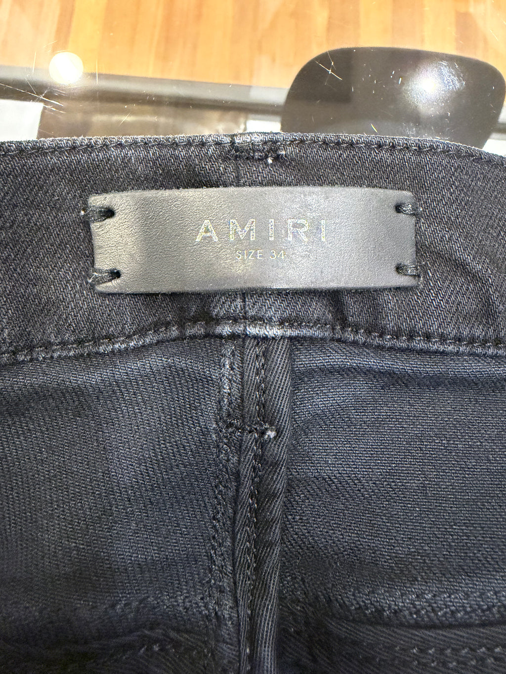 Amiri MX1 Distressed Skinny Jeans - Black
