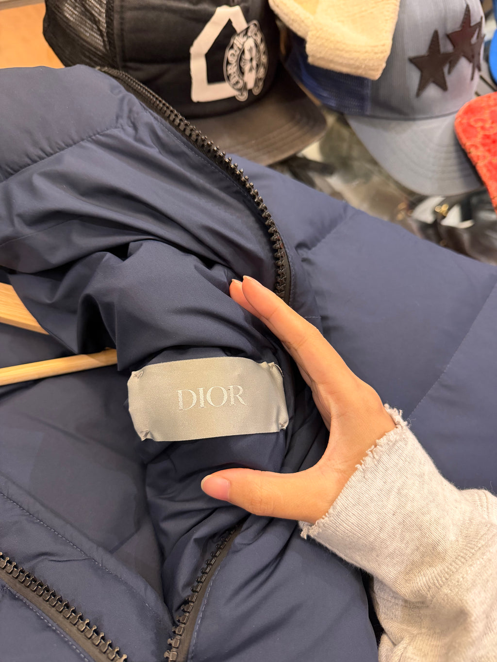 Dior Puffer Jacket Navy