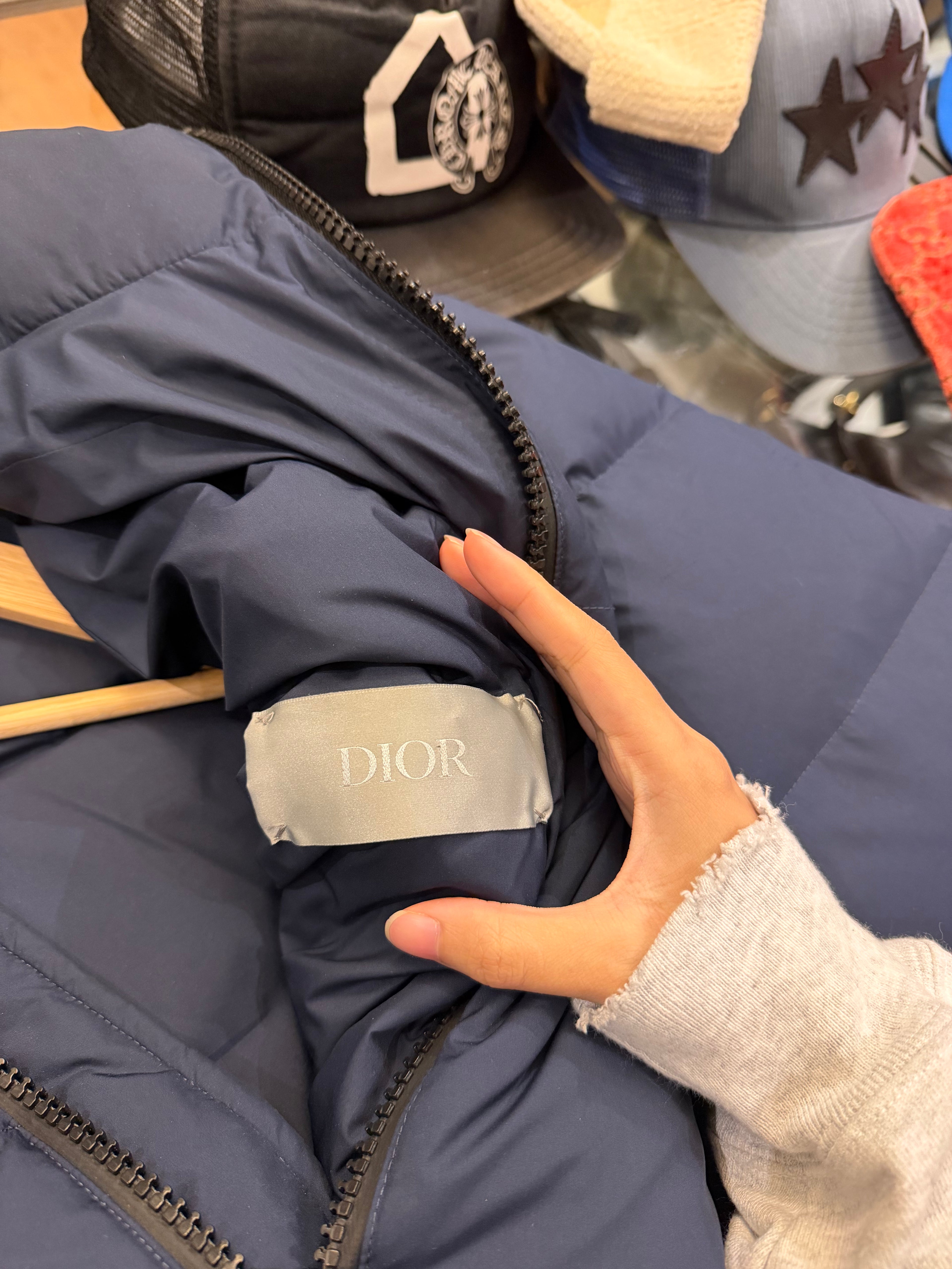 Dior Puffer Jacket Navy