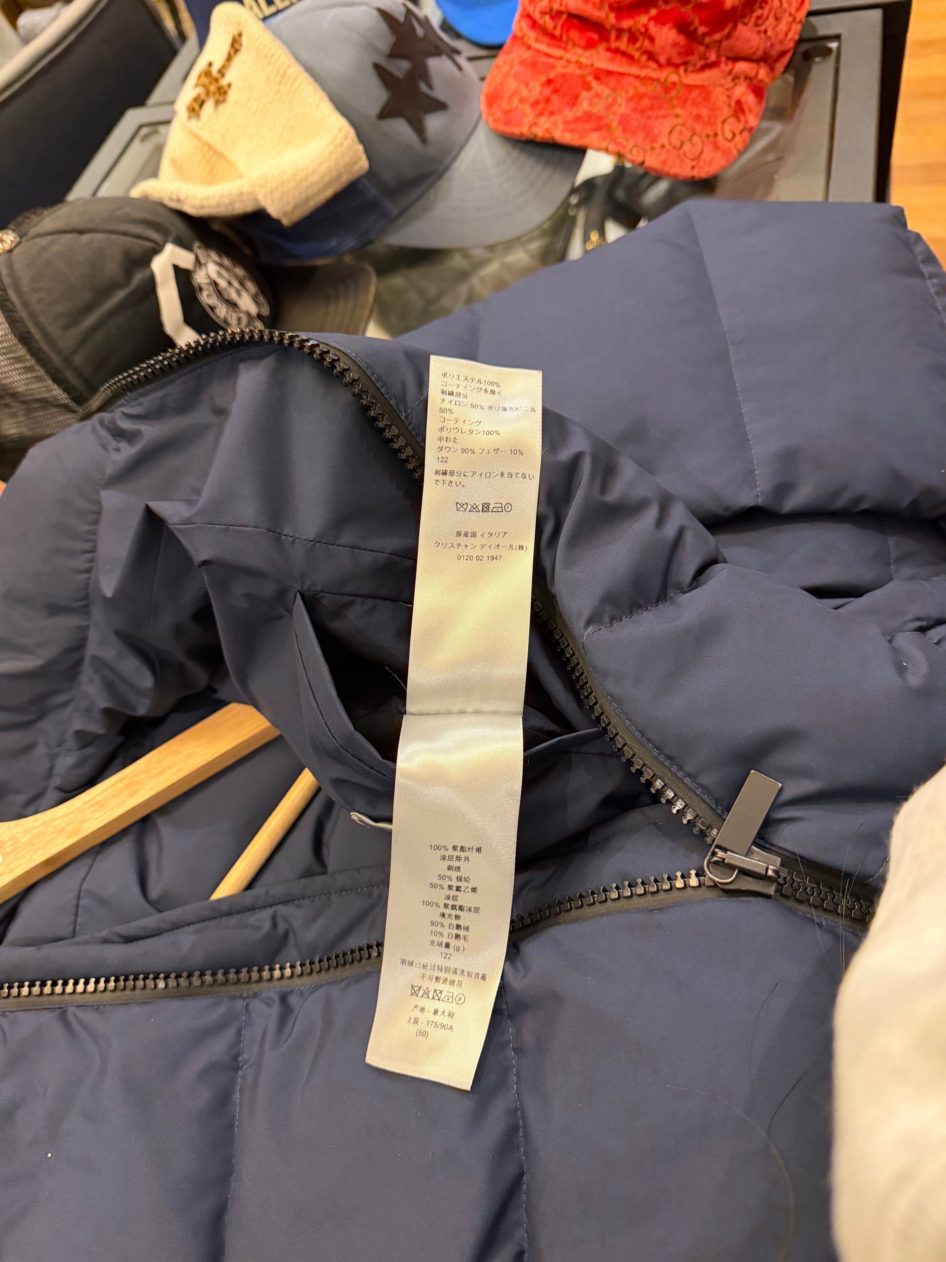 Dior Puffer Jacket Navy