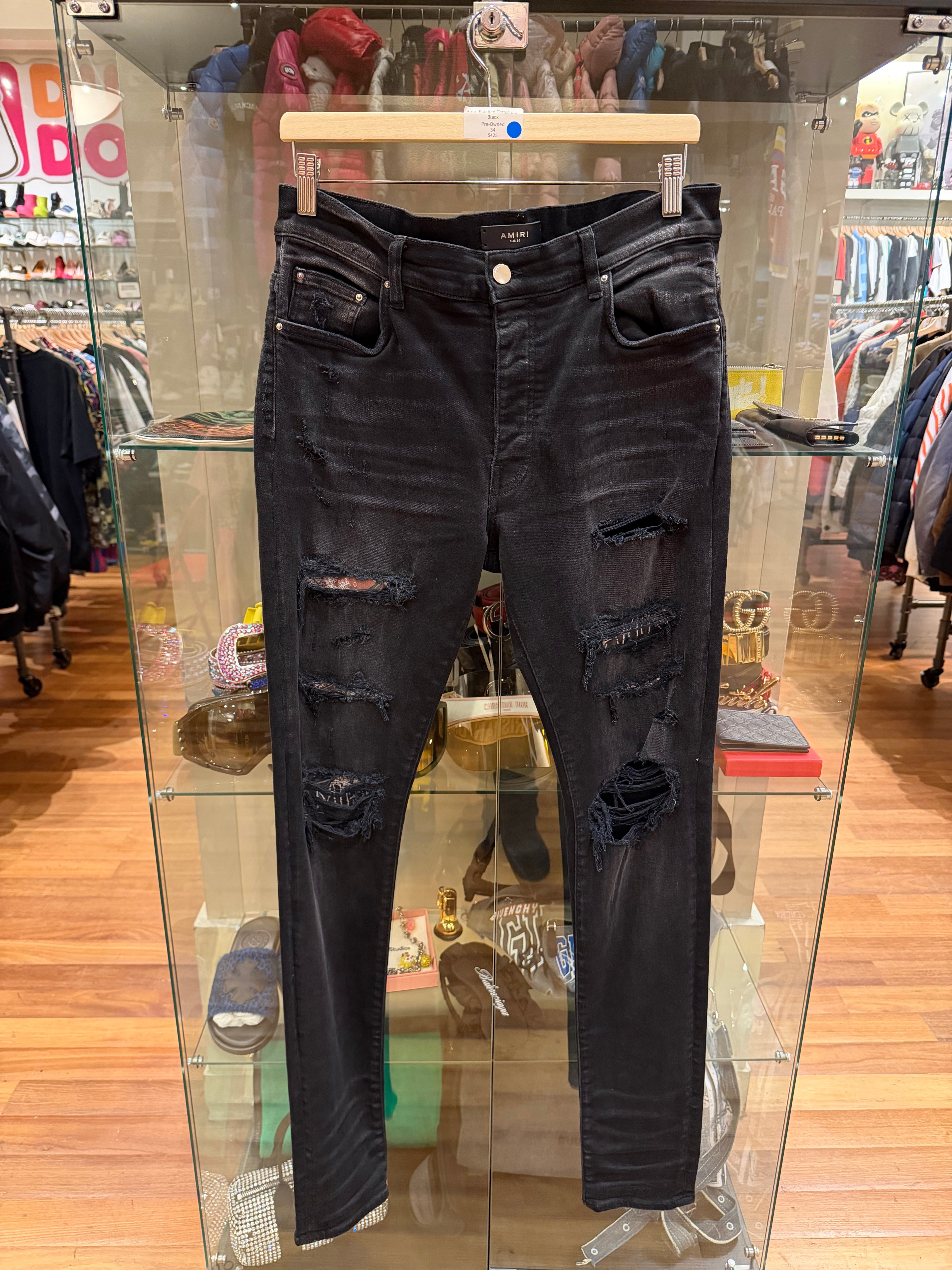 Amiri Patched Trashers - Black