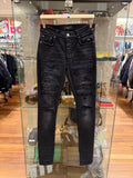 Amiri Rainbow Paisley Trasher Jeans - Black