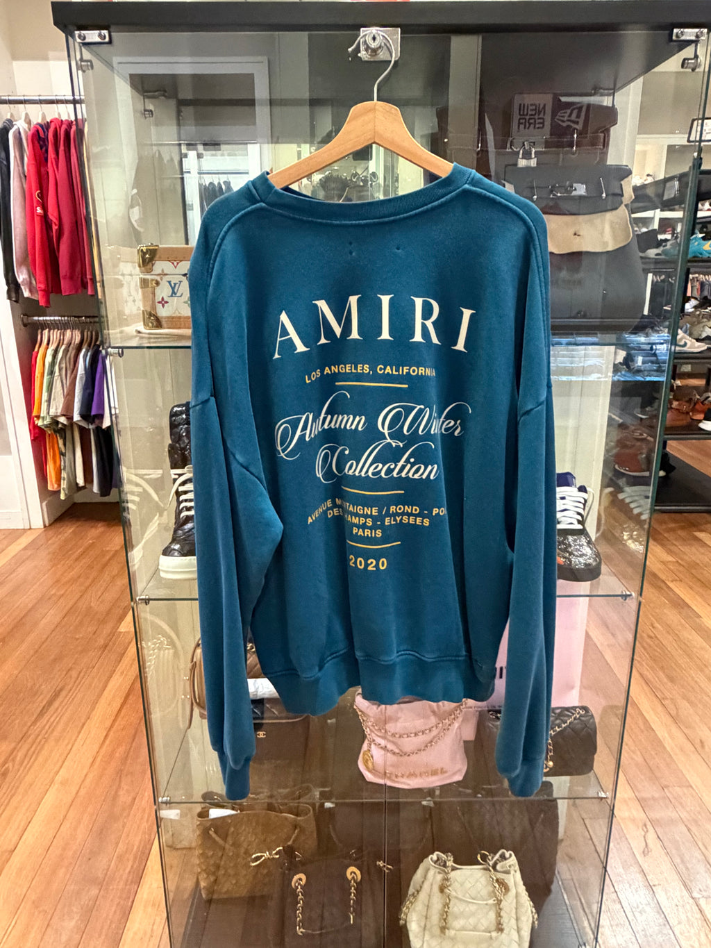 Amiri Giveaway Crewneck Teal