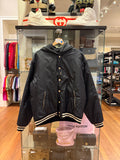 Celine Nylon Hooded Varsity
Jacket - Black