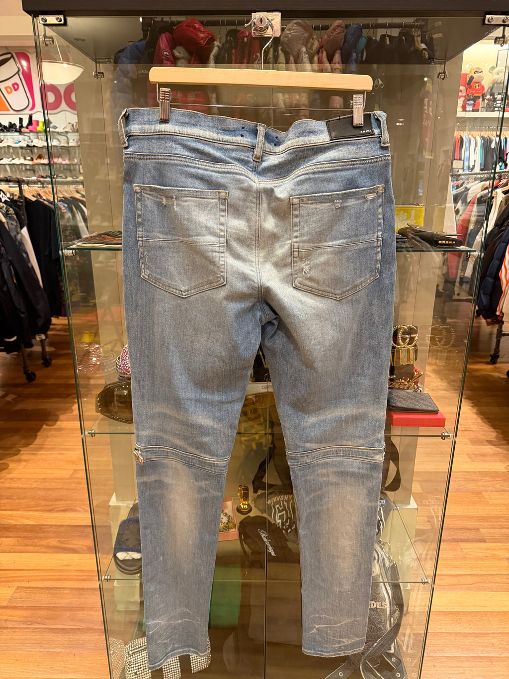 Amiri MX2 Flannel Patch Denim Jeans