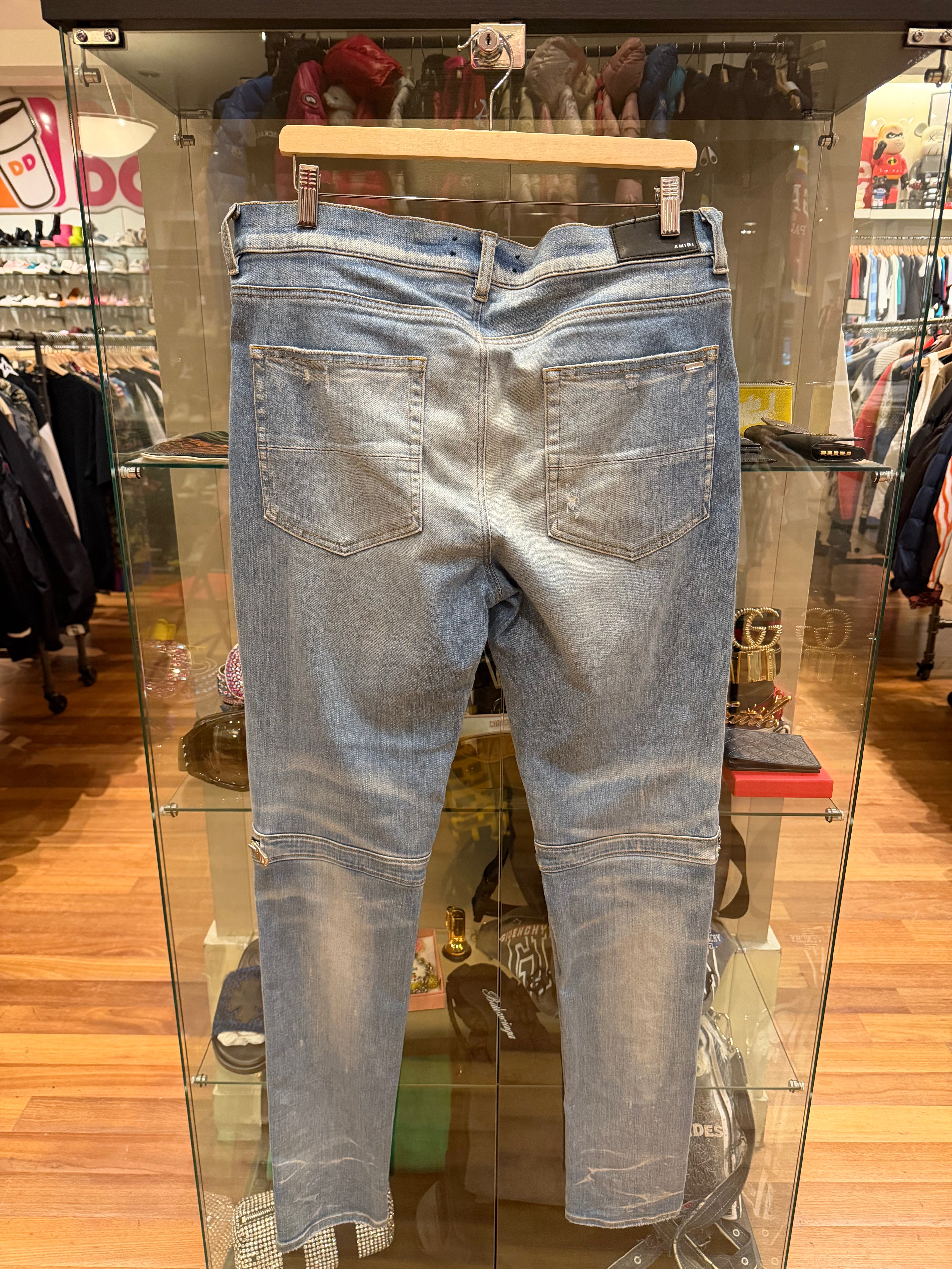 Amiri MX2 Flannel Patch Denim Jeans