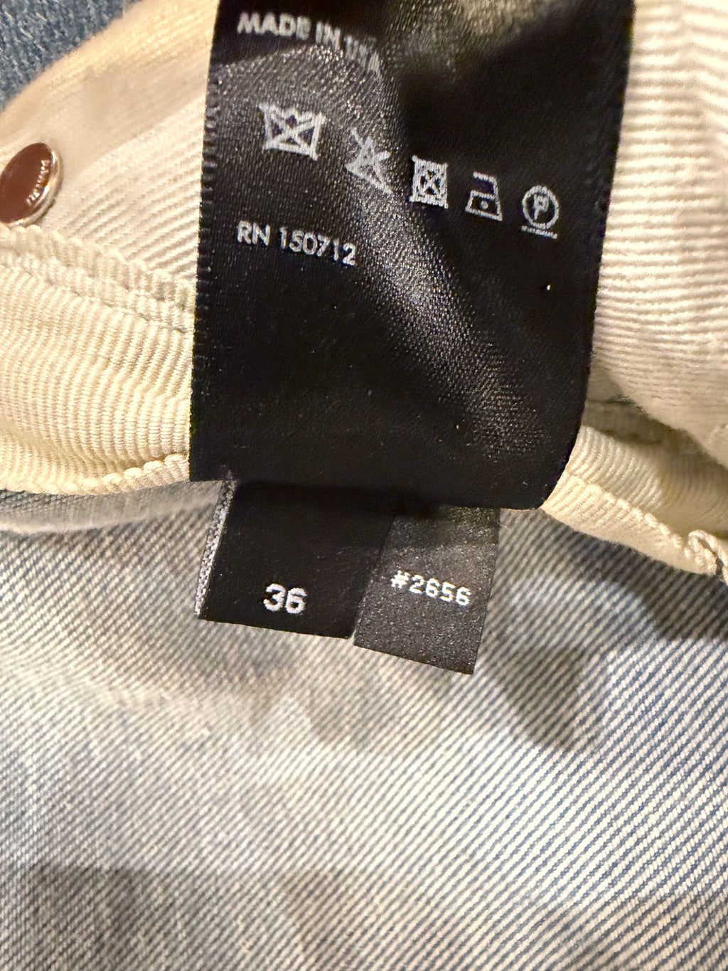 Amiri MX2 Flannel Patch Denim Jeans