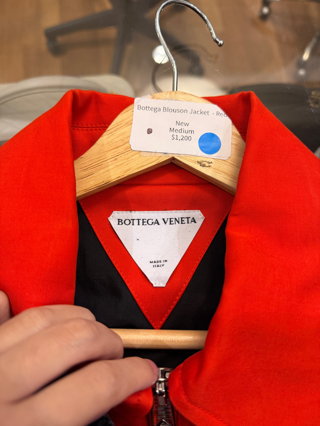 Bottega Blouson Jacket - Red