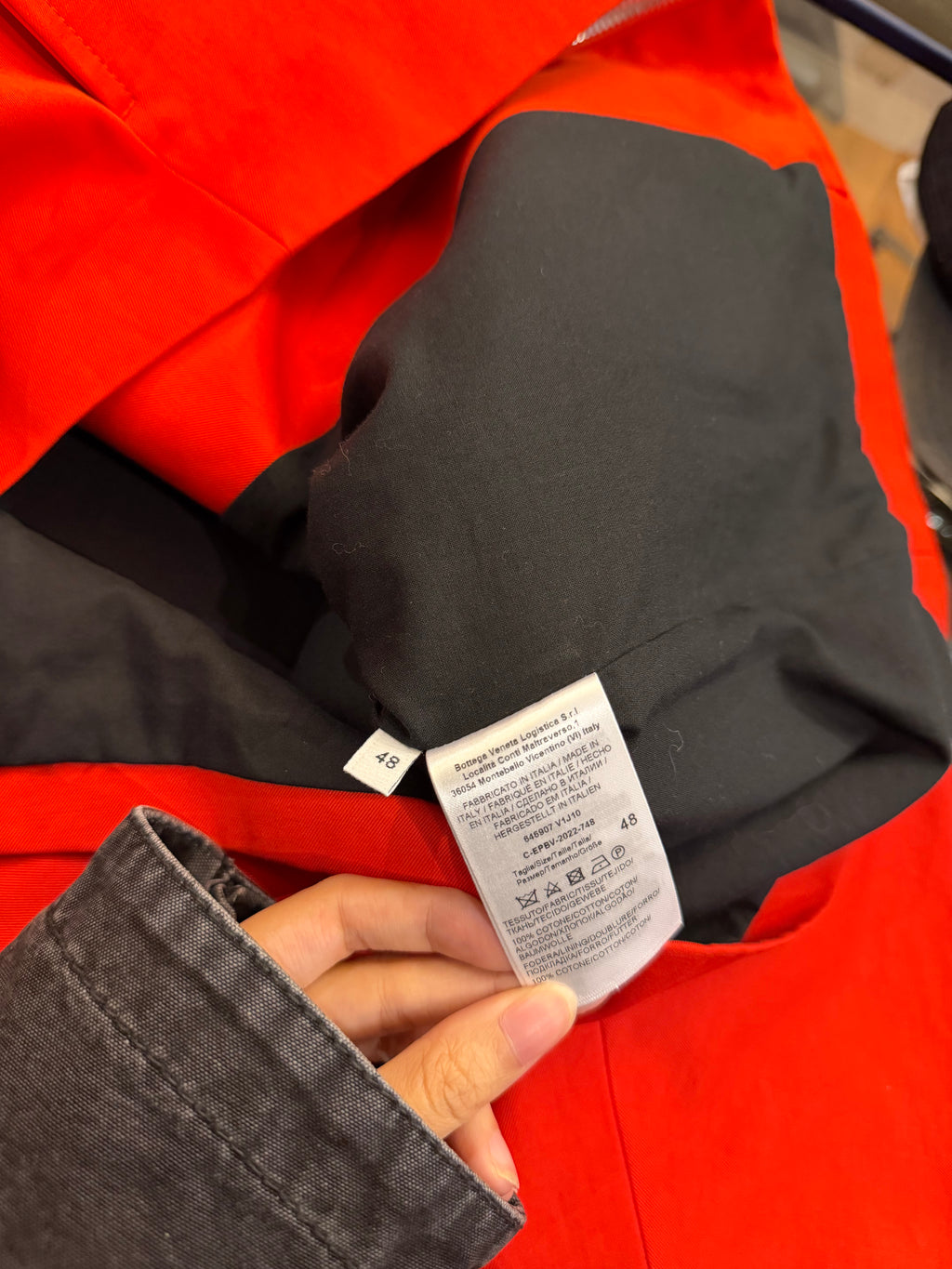 Bottega Blouson Jacket - Red