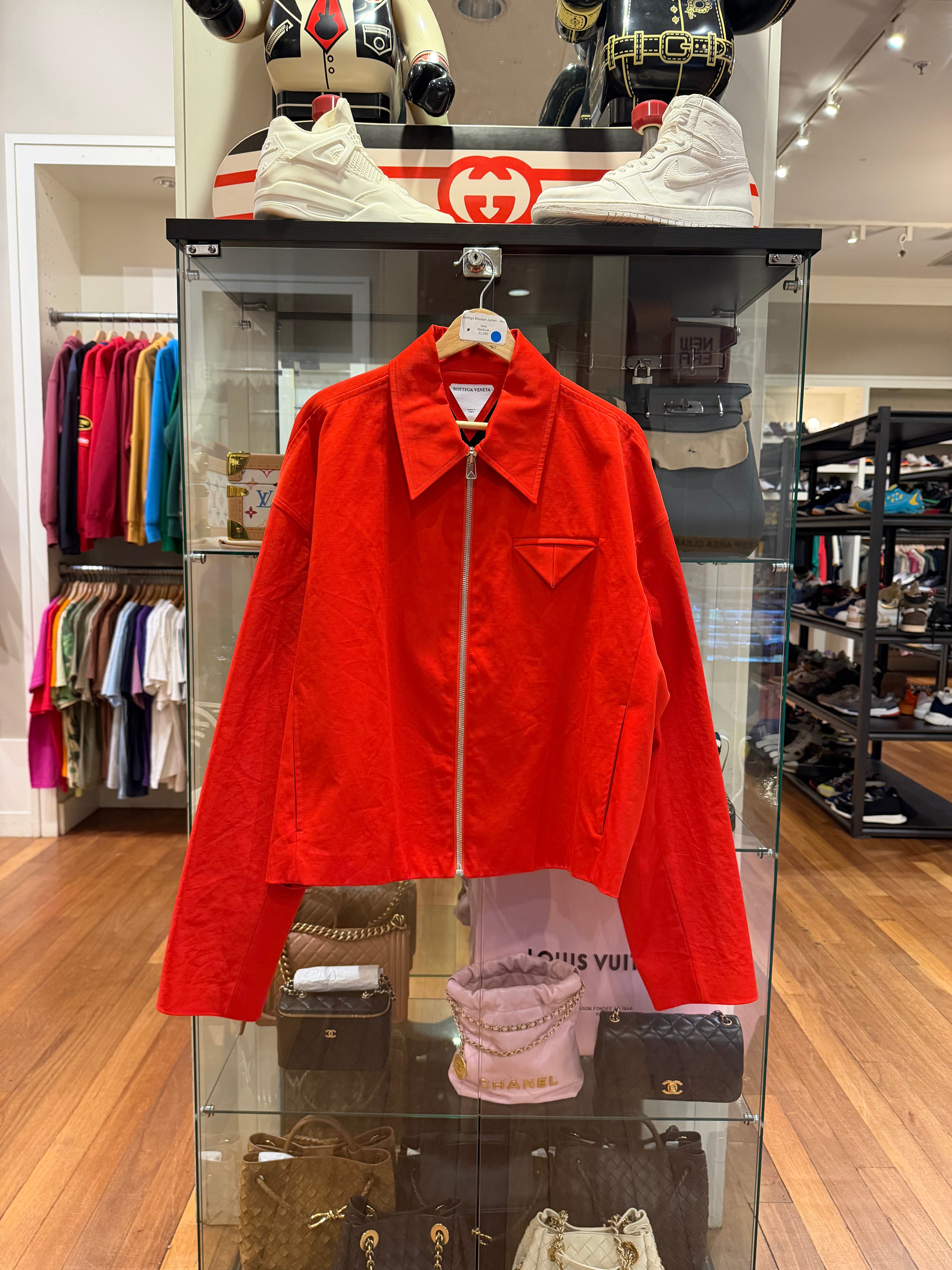 Bottega Blouson Jacket - Red