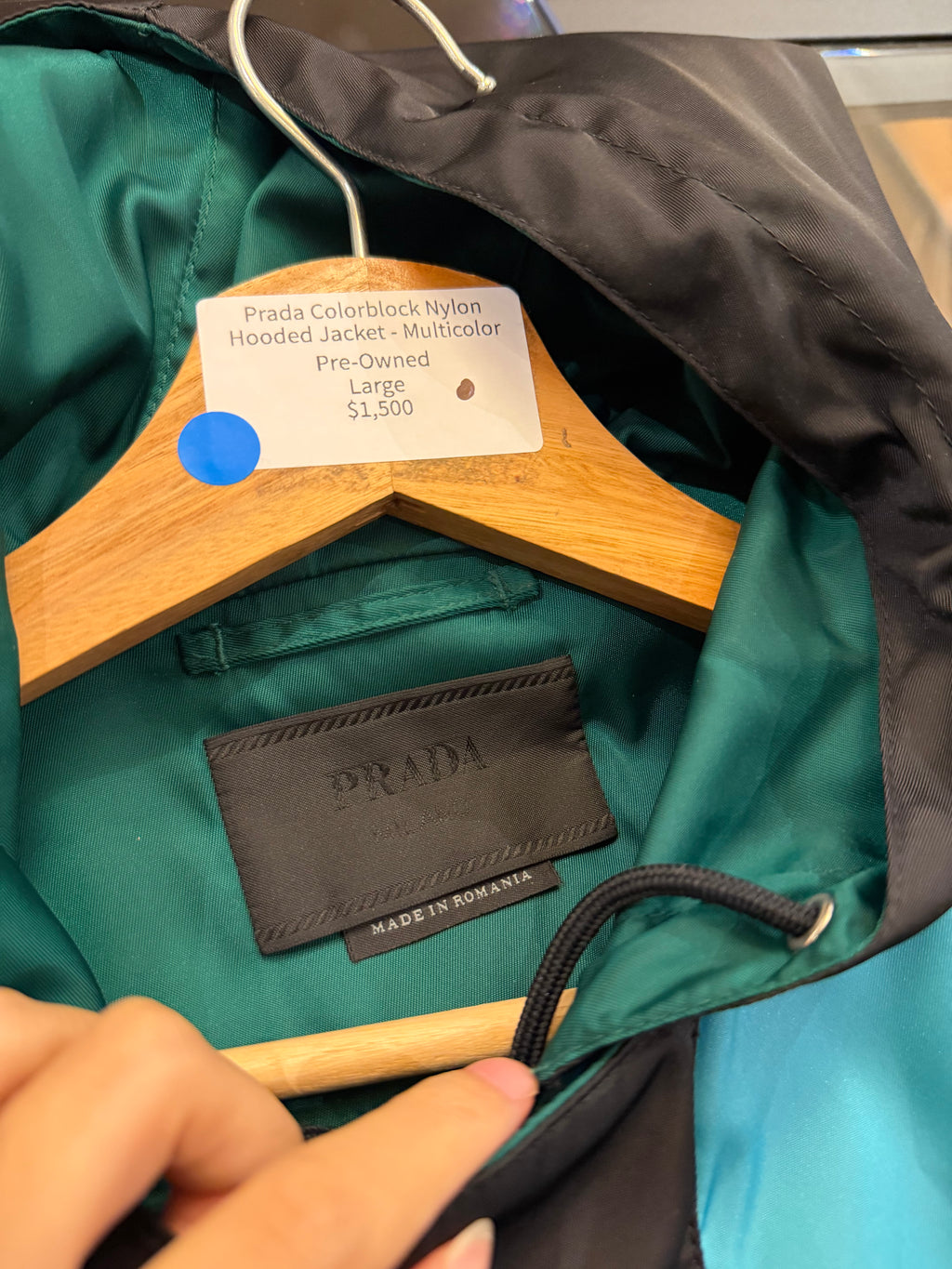 Prada Colorblock Nylon
Hooded Jacket - Multicolor