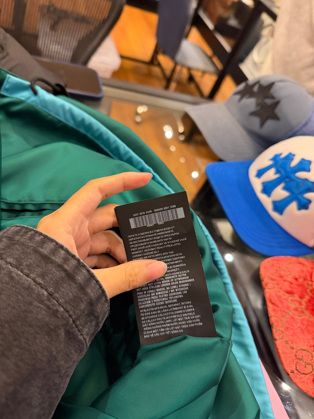 Prada Colorblock Nylon
Hooded Jacket - Multicolor