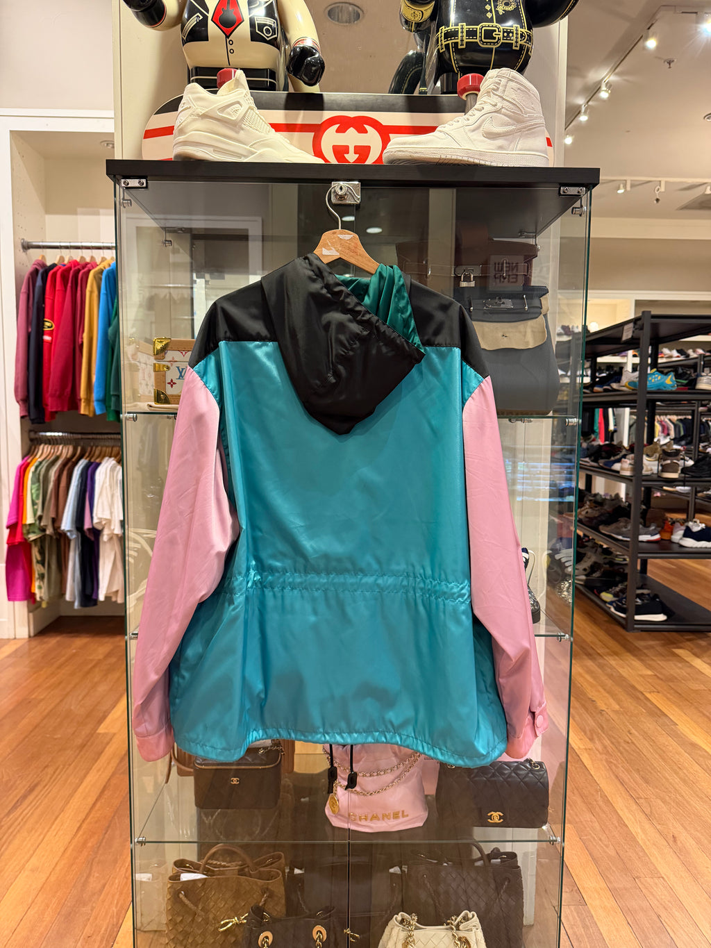 Prada Colorblock Nylon
Hooded Jacket - Multicolor