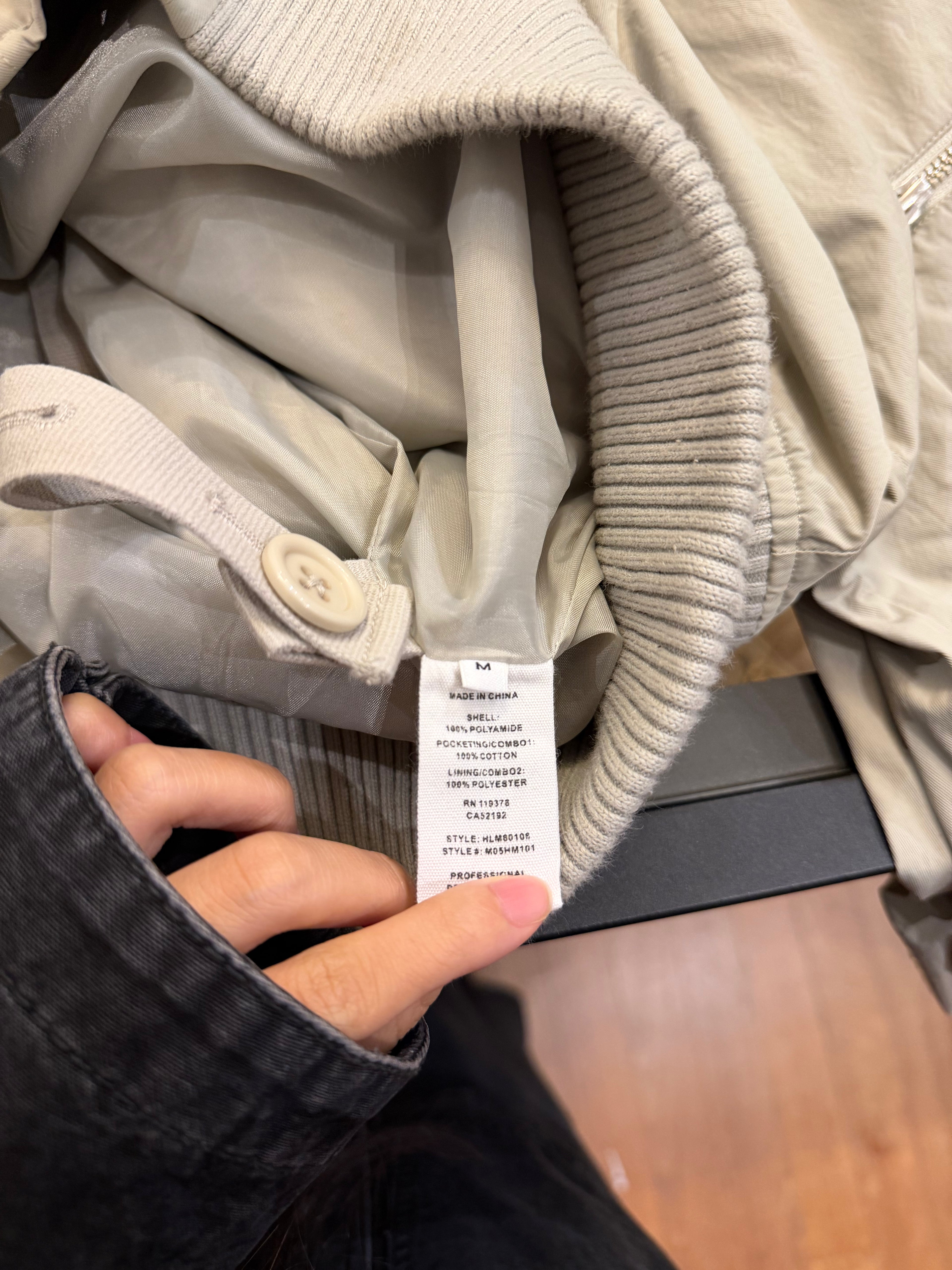 delmut Lang Zipper Bomber -
Grey