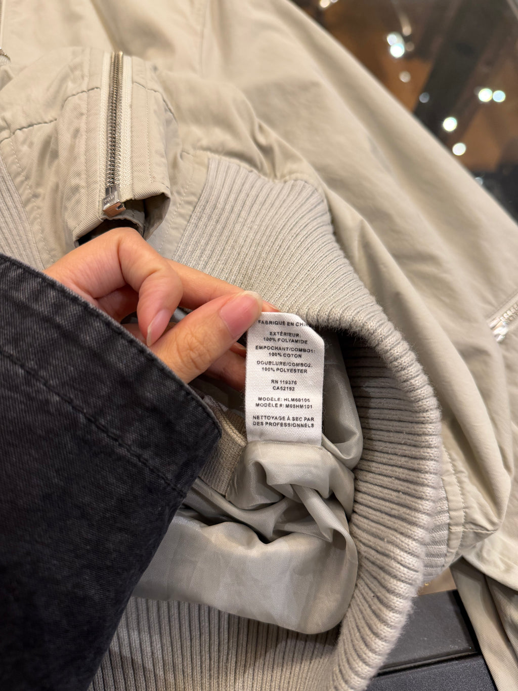 delmut Lang Zipper Bomber -
Grey