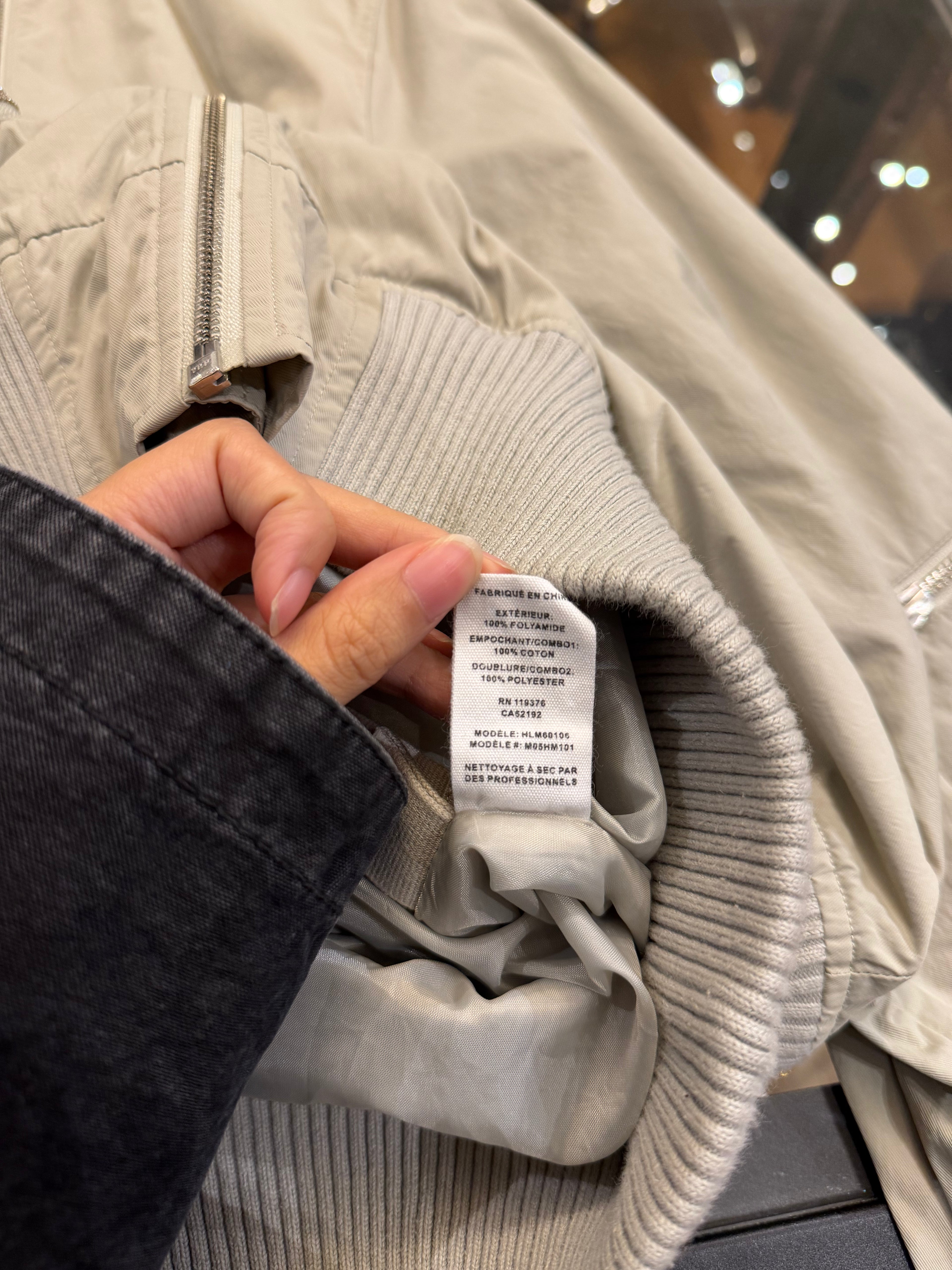 delmut Lang Zipper Bomber -
Grey