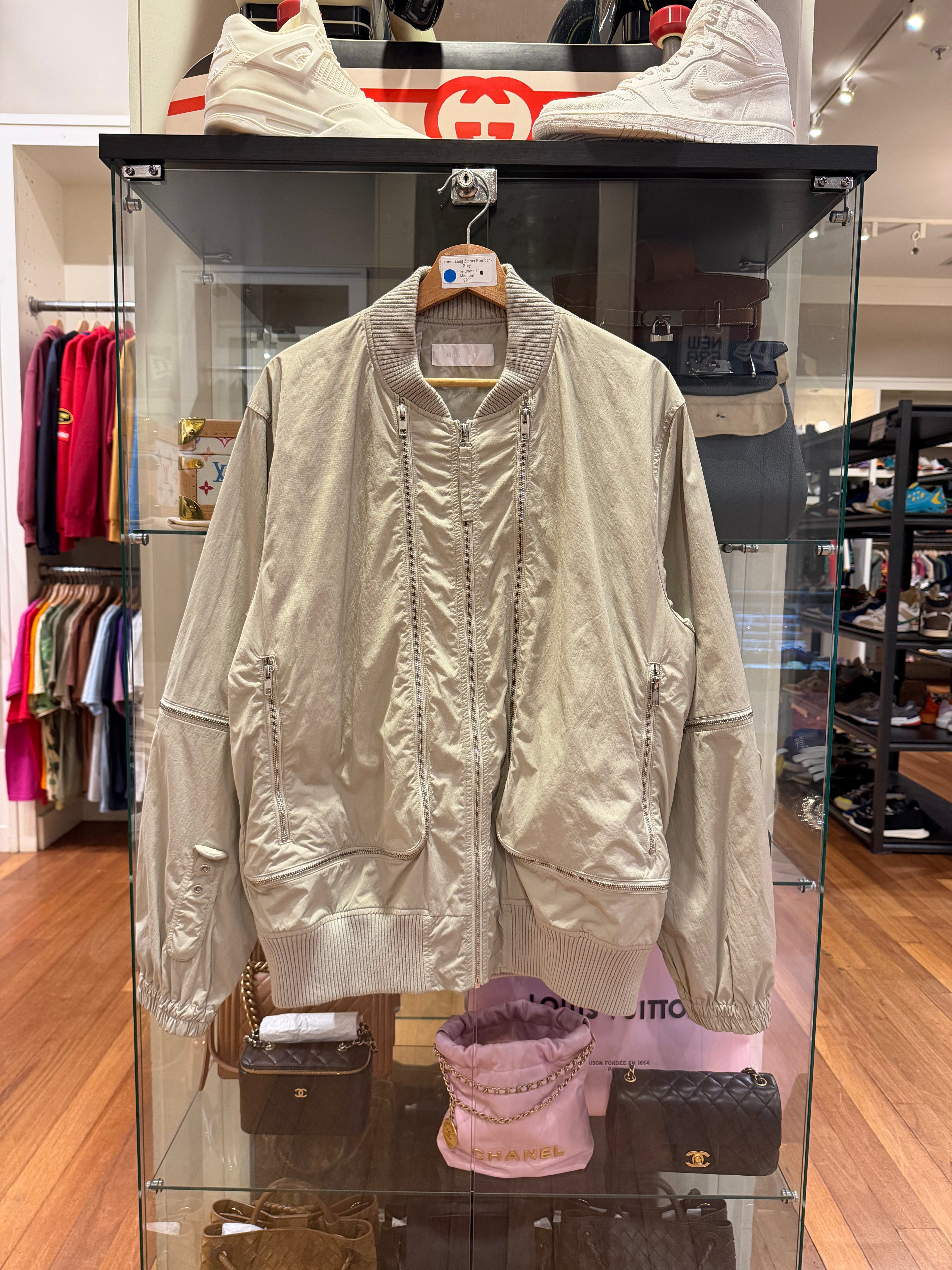 delmut Lang Zipper Bomber -
Grey