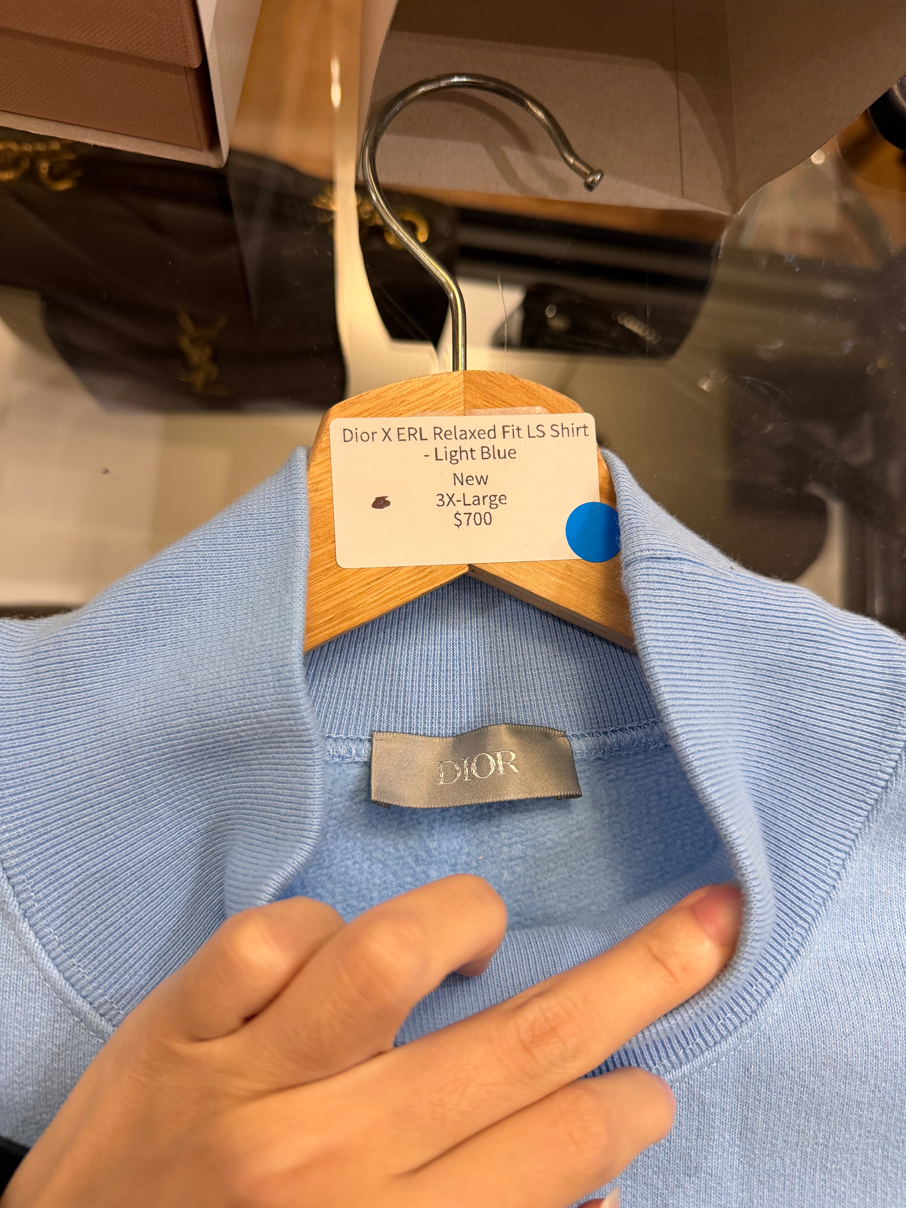 Dior XERL Relaxed Fit LS Shirt
- Light Blue