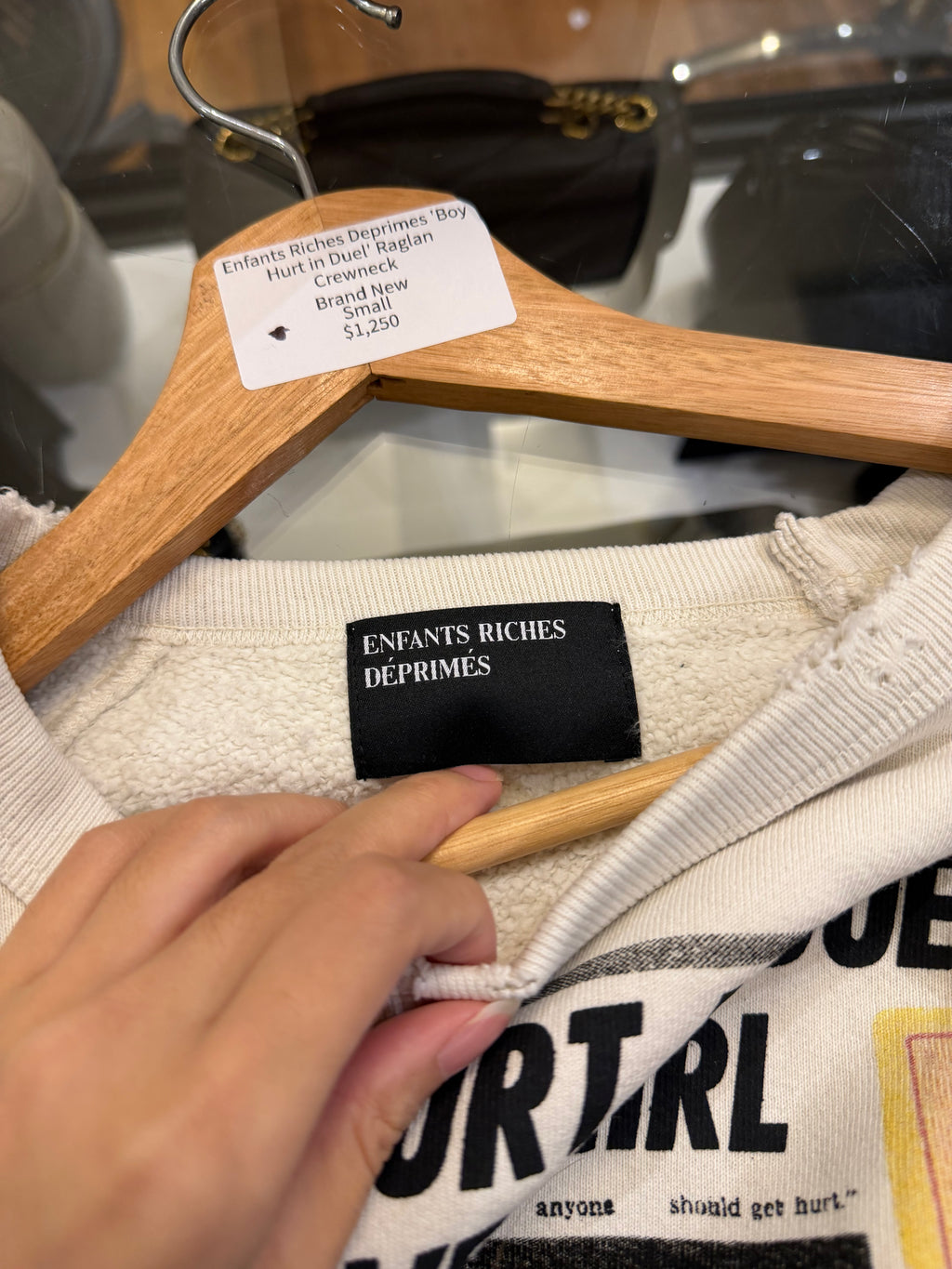 Enfants Riches Deprimes 'Boy
Hurt in Duel' Raglan
Crewneck