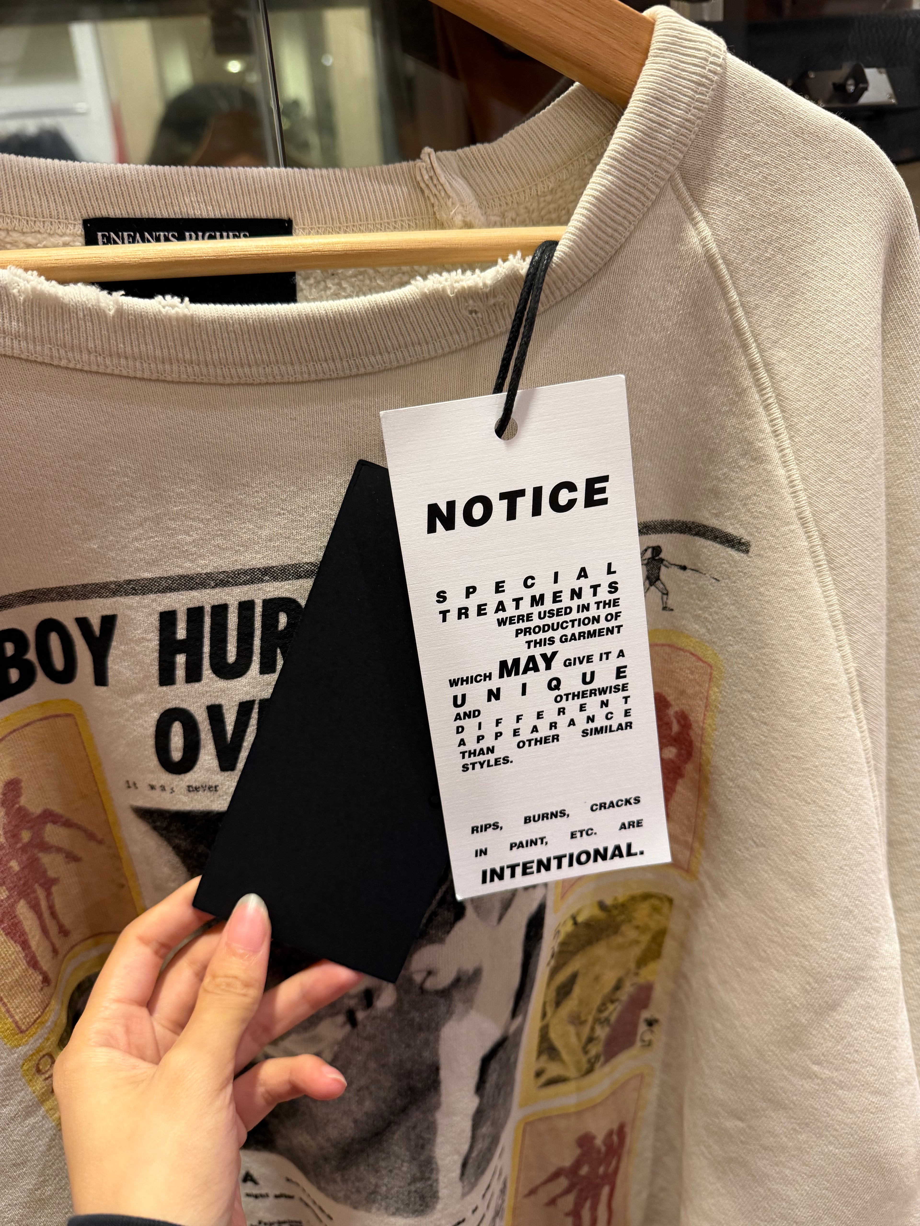 Enfants Riches Deprimes 'Boy
Hurt in Duel' Raglan
Crewneck
