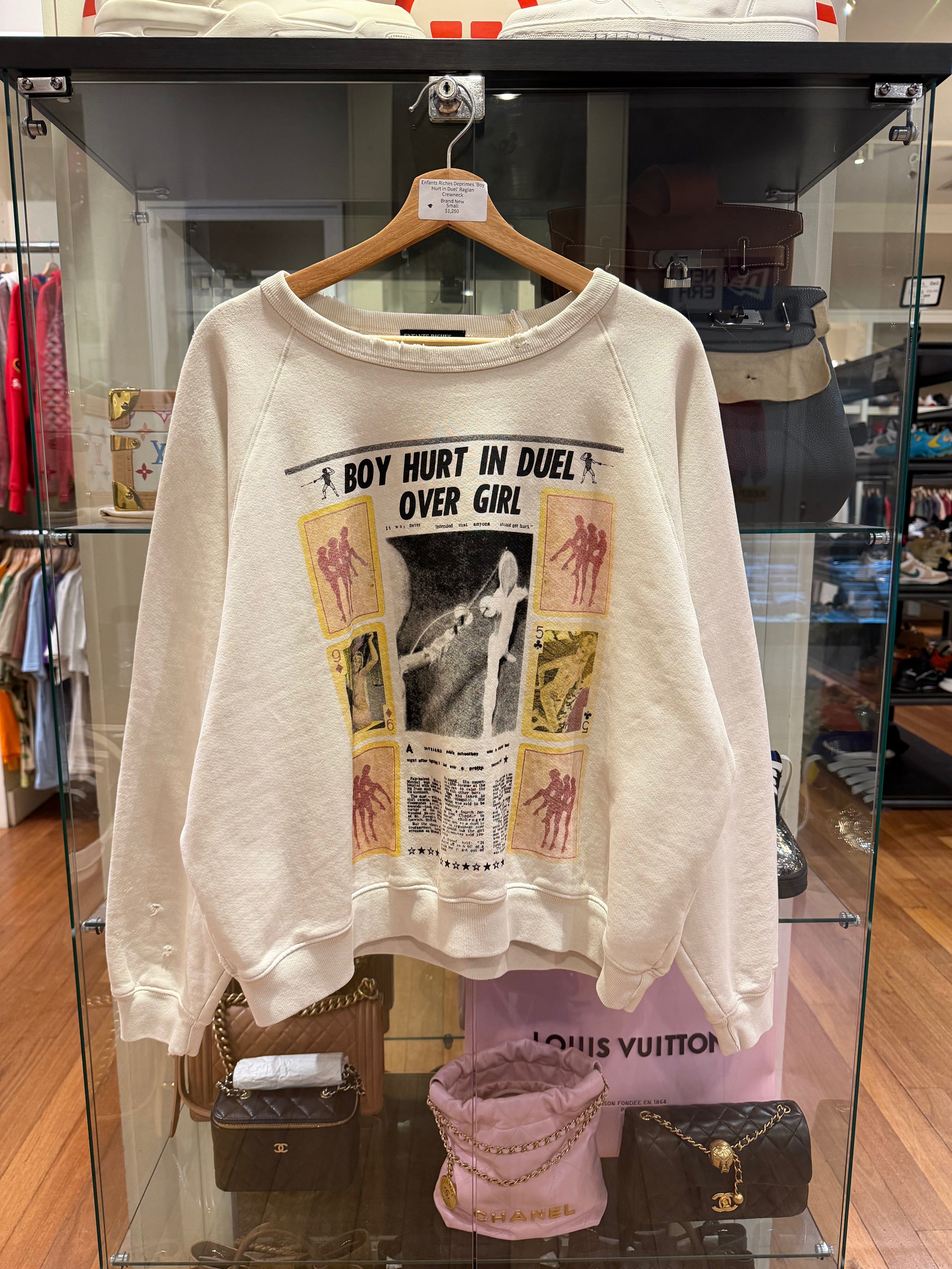 Enfants Riches Deprimes 'Boy
Hurt in Duel' Raglan
Crewneck