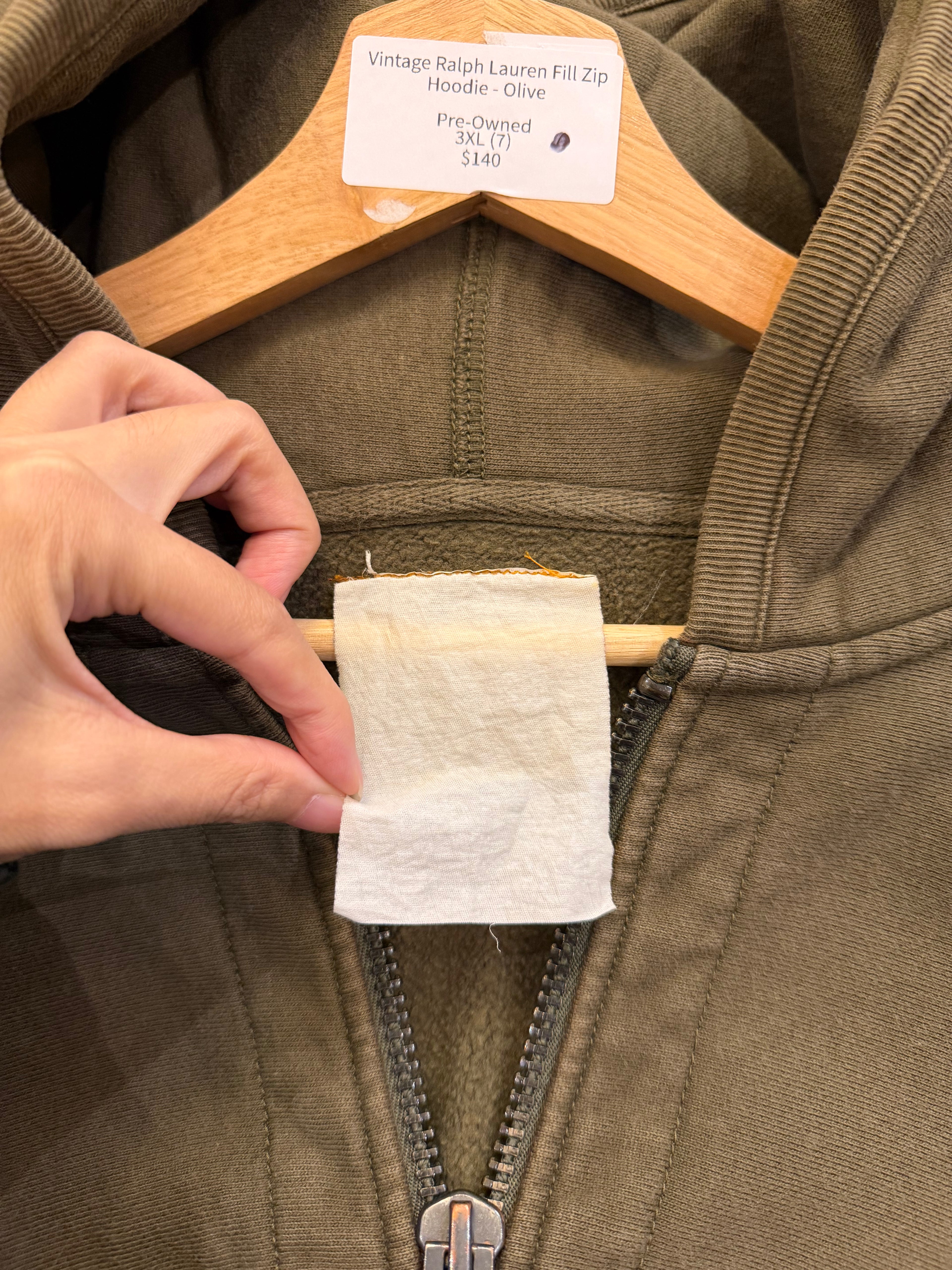 Vintage Ralph Lauren Fill Zip
Hoodie