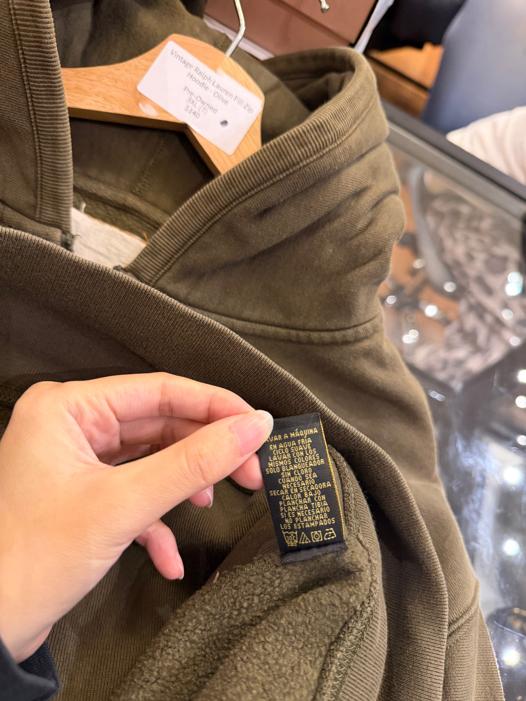 Vintage Ralph Lauren Fill Zip
Hoodie