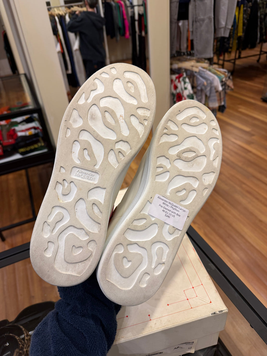 Alexander McQueen Oversized Sneaker - White/Multi Python