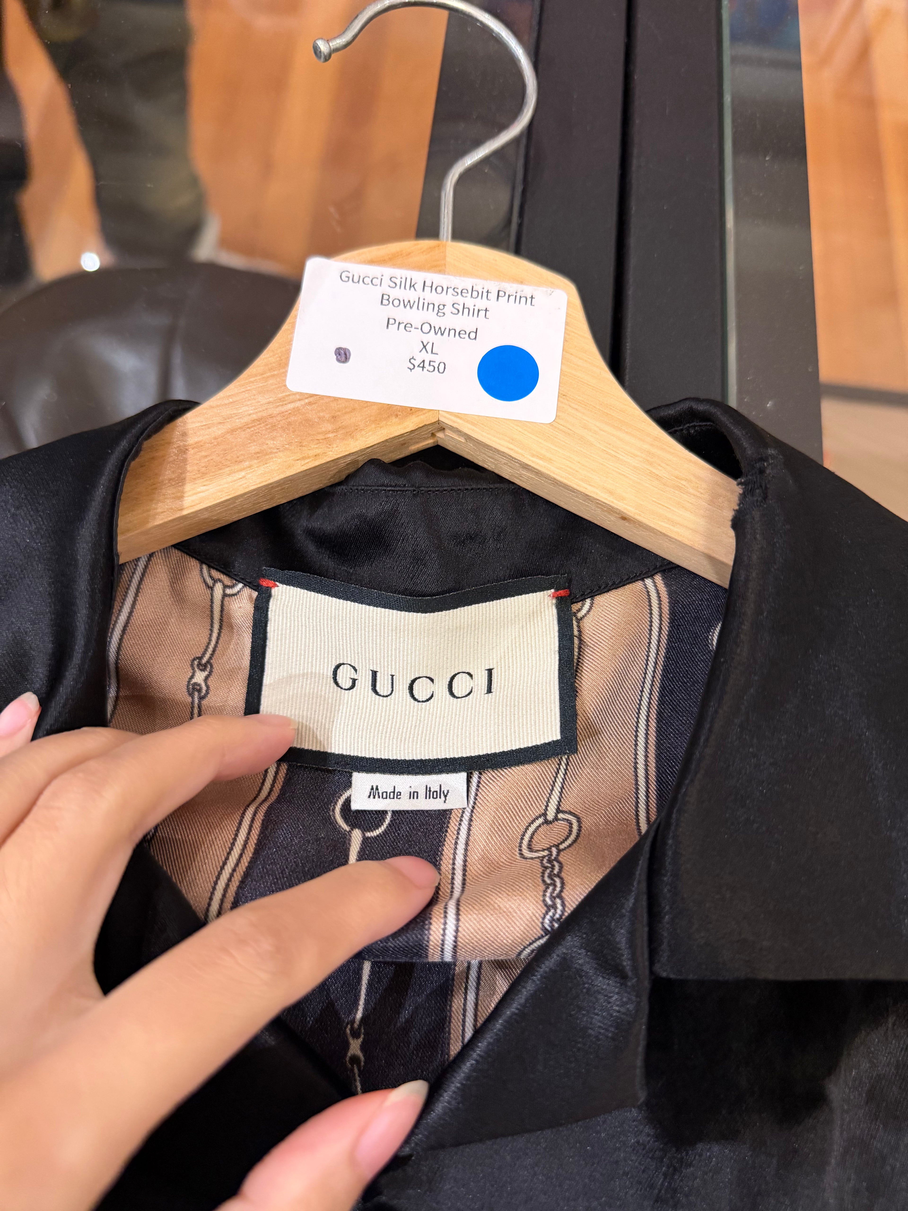 Gucci Silk Horsebit Print
Bowling Shirt