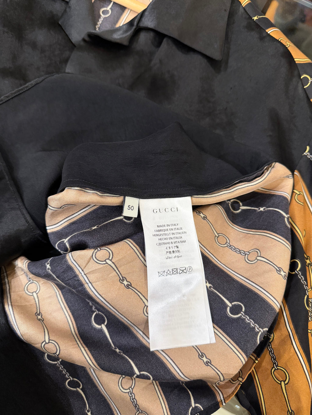 Gucci Silk Horsebit Print
Bowling Shirt