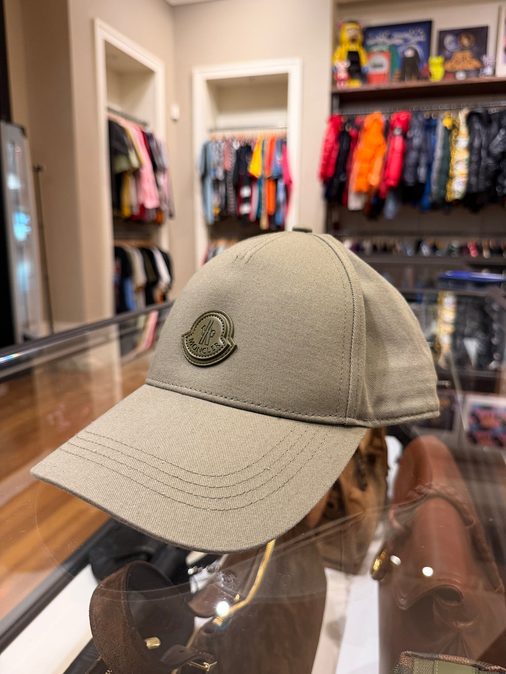 Moncler Canvas Baseball Cap - Green