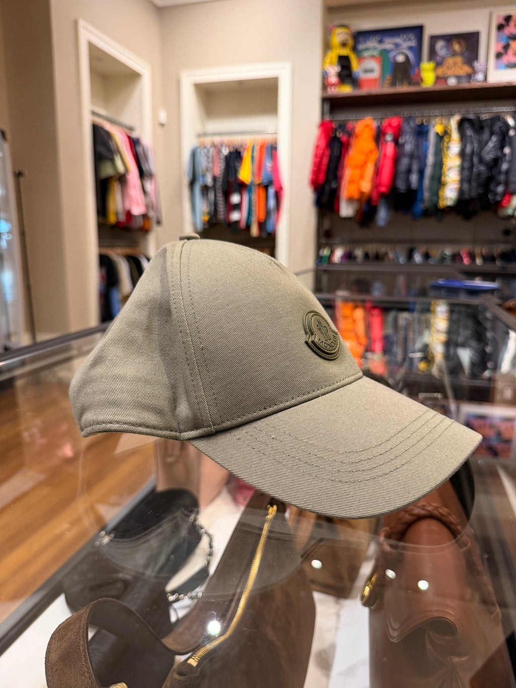 Moncler Canvas Baseball Cap - Green