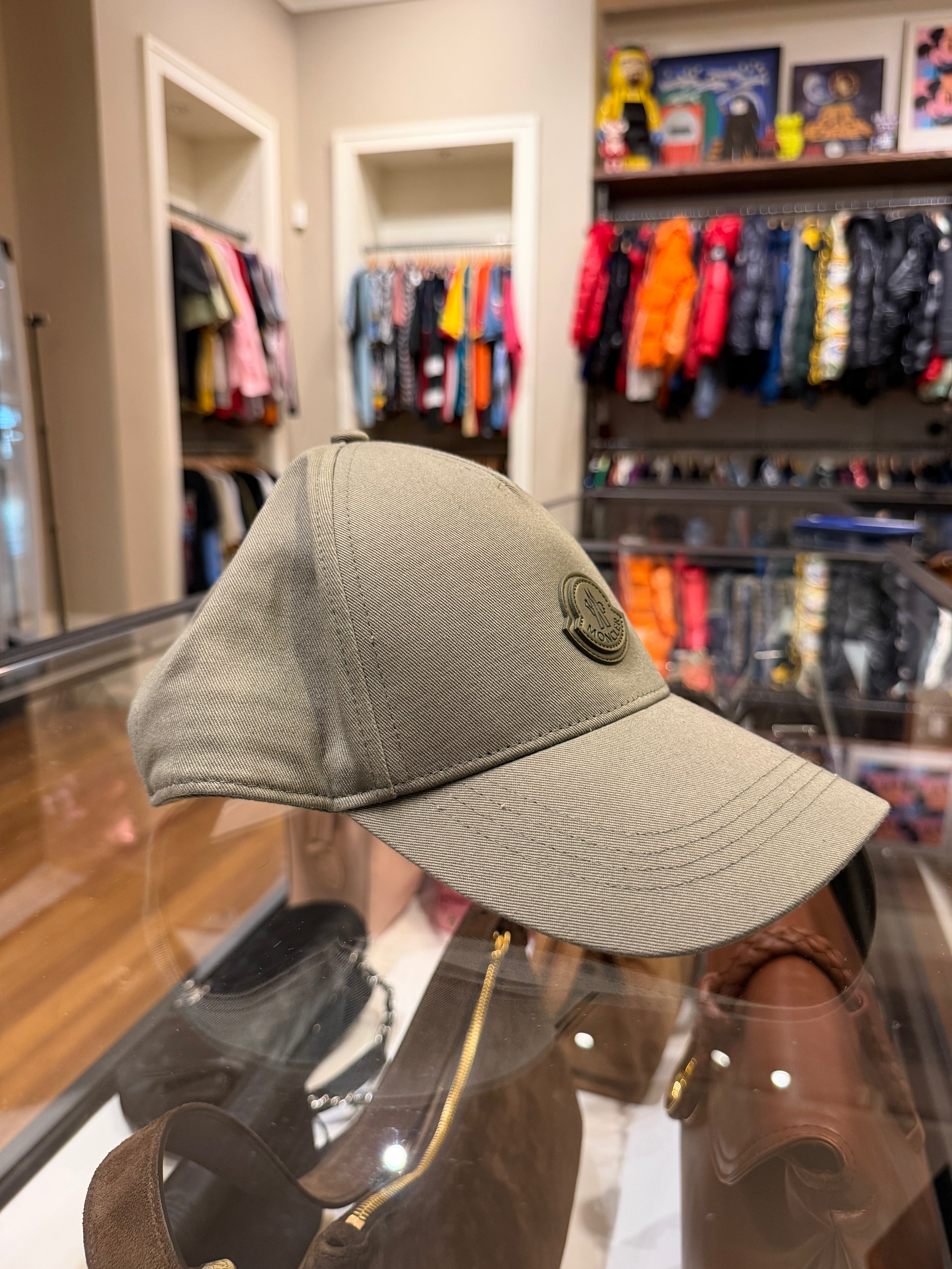 Moncler Canvas Baseball Cap - Green