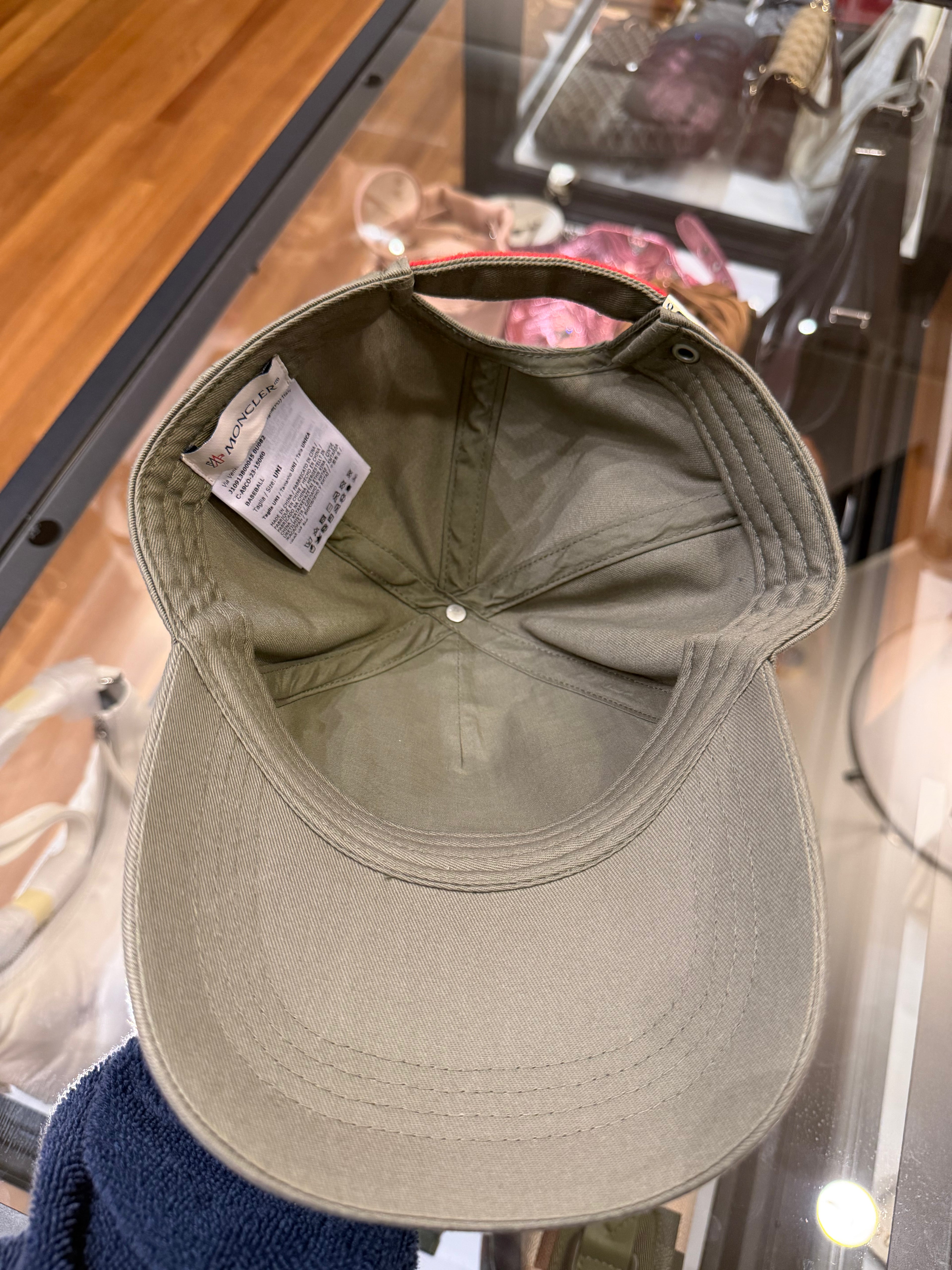 Moncler Canvas Baseball Cap - Green
