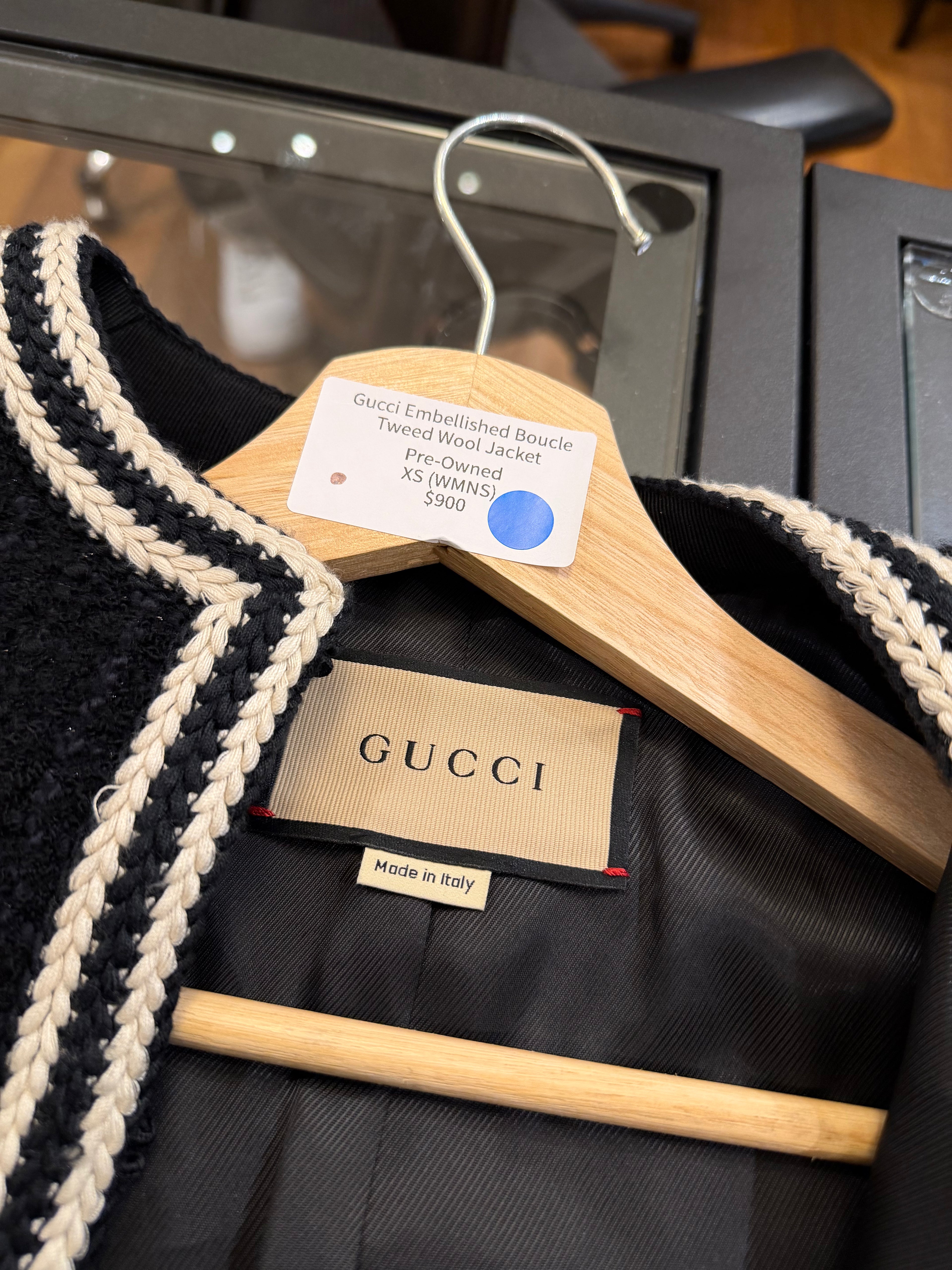 Gucci Embellished Boucle
Tweed Wool Jacket