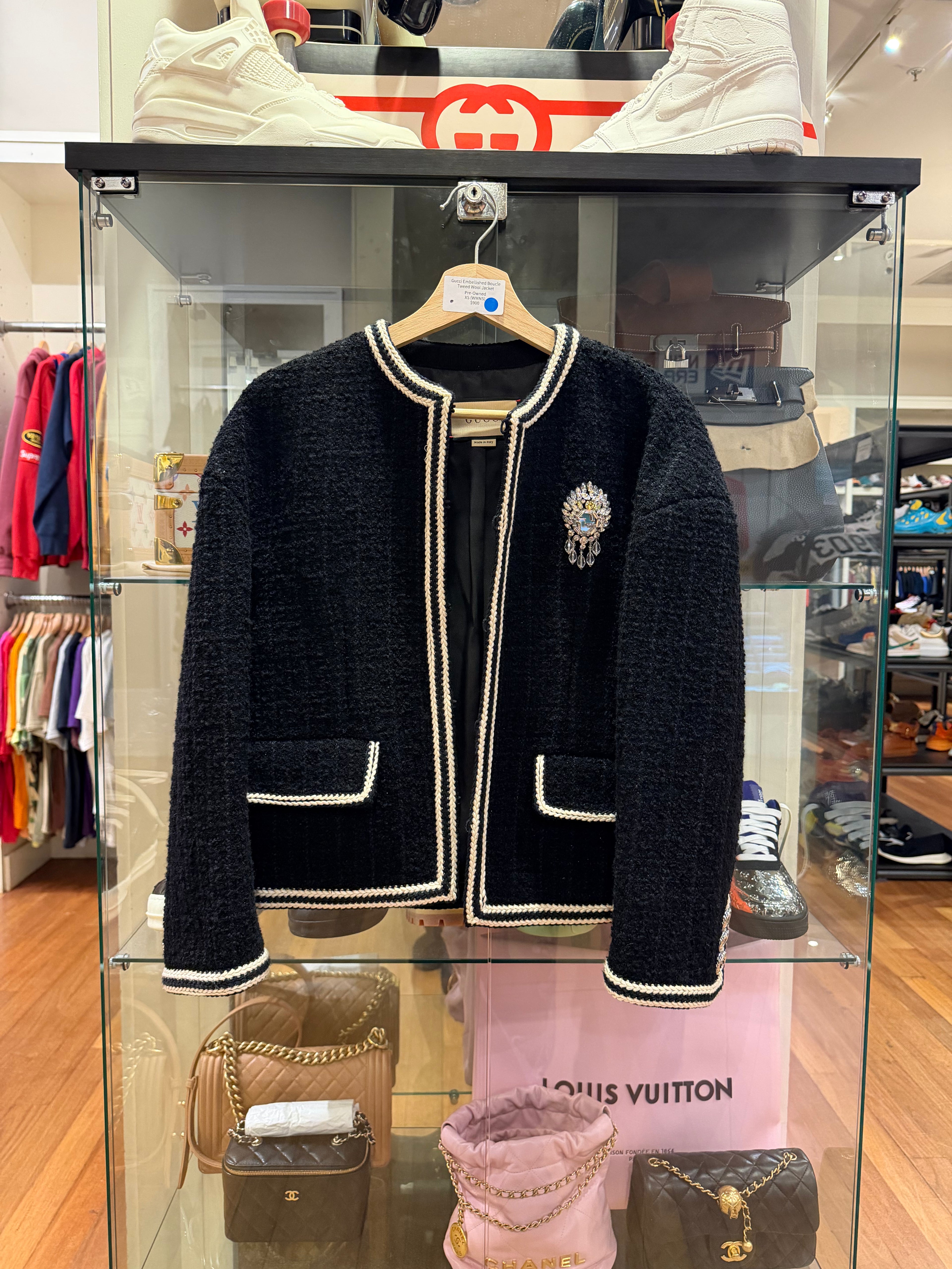 Gucci Embellished Boucle
Tweed Wool Jacket
