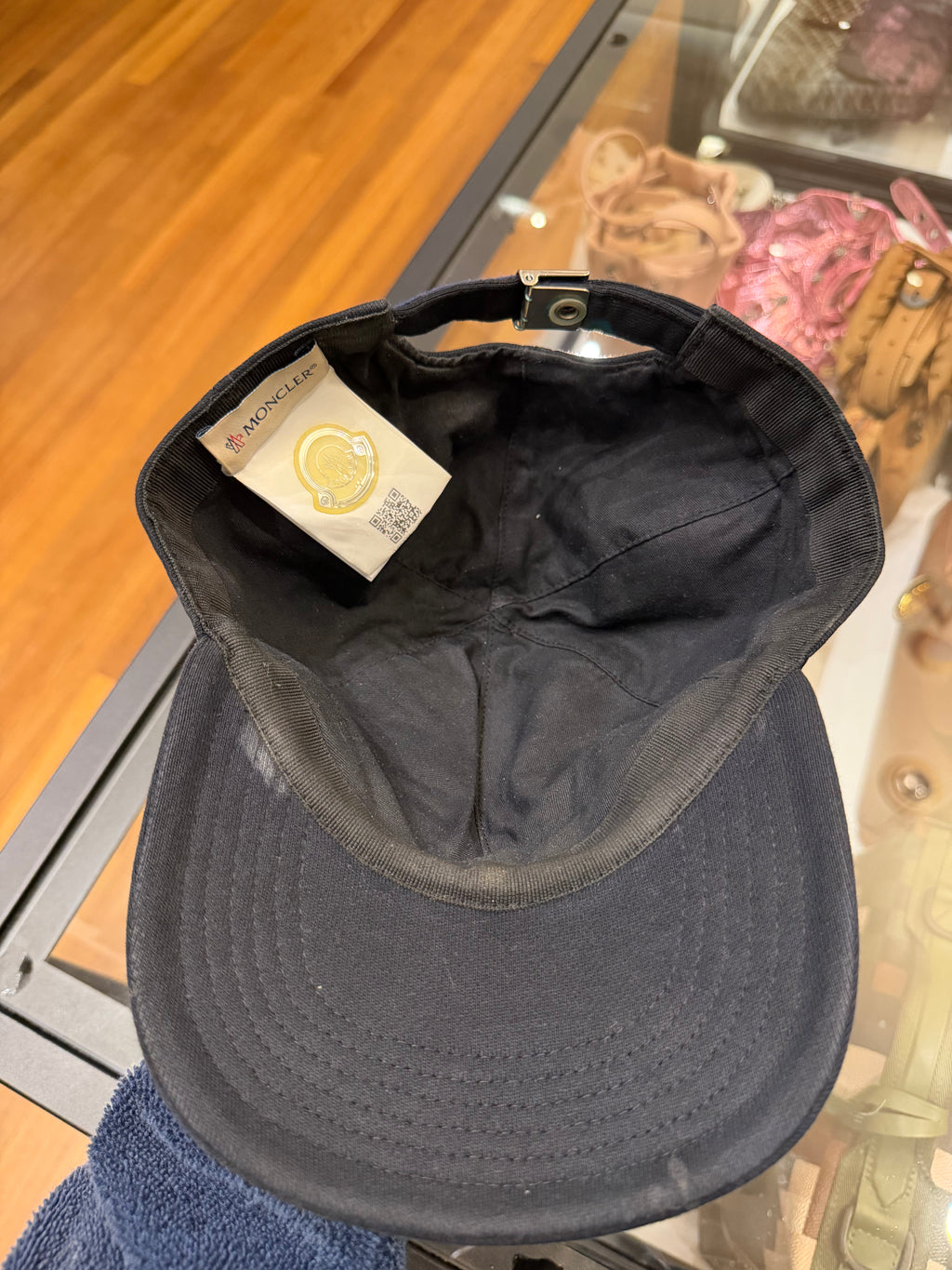 Moncler Puffer Berretto Baseball Cap - Black