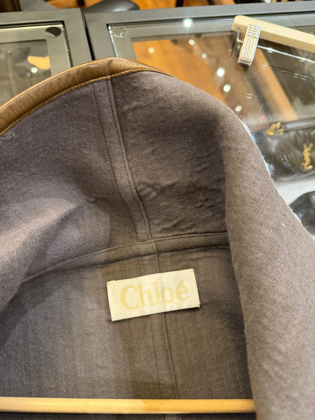 Chloe Striped Wool Poncho
Cloak - Grey/Brown