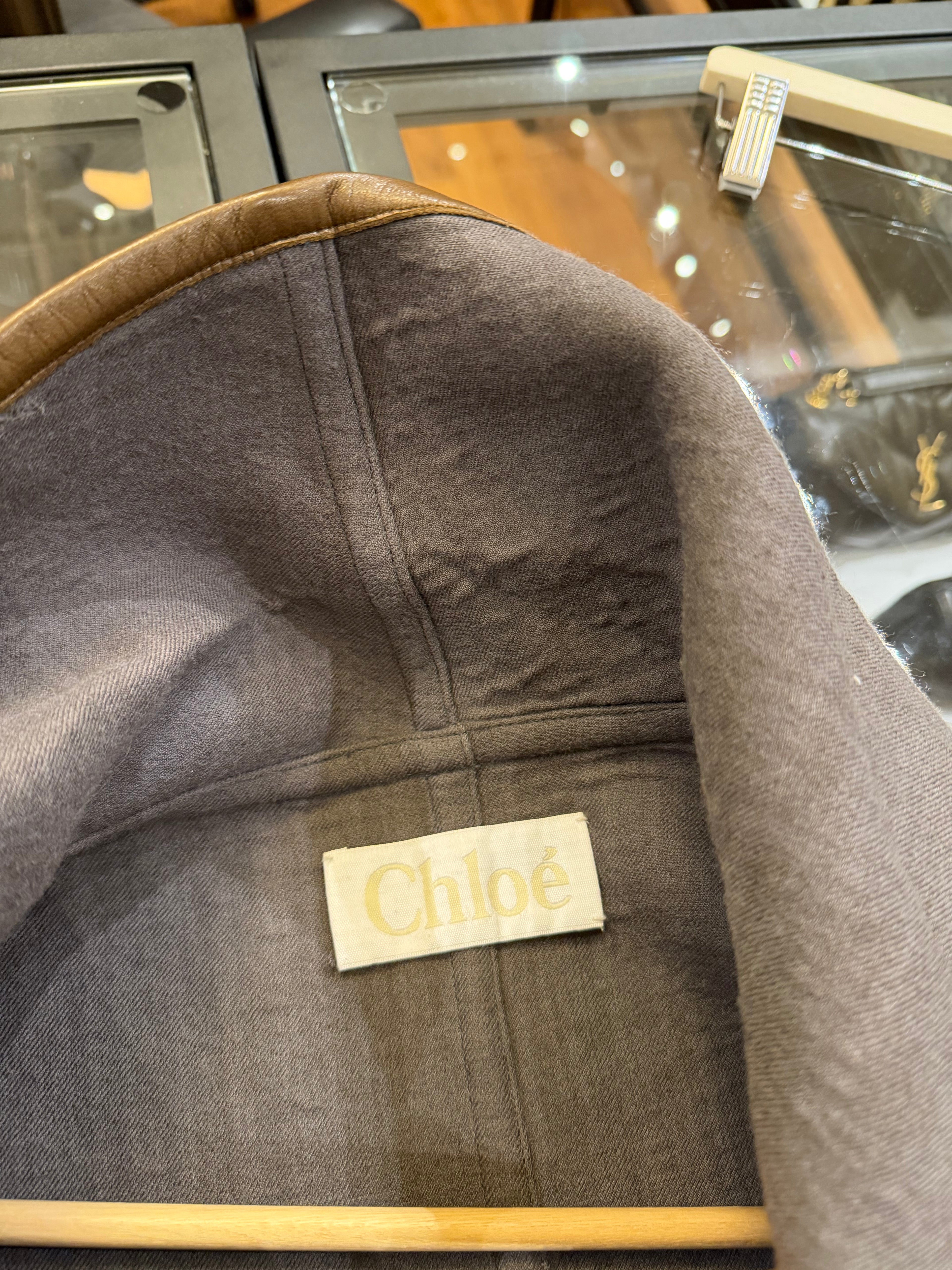 Chloe Striped Wool Poncho
Cloak - Grey/Brown