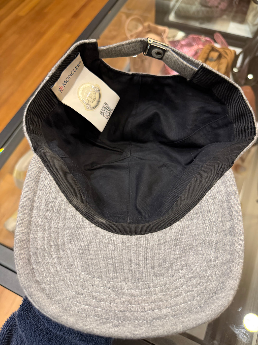 Moncler Berretto Puffer Baseball Cap - Grey/Blue