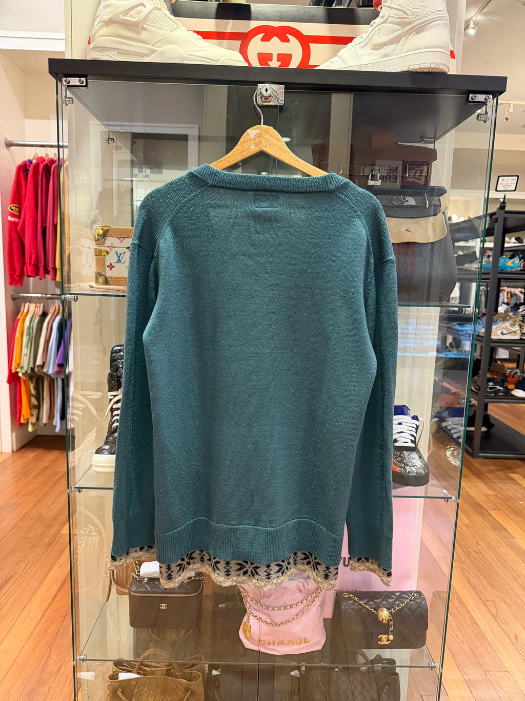 PPFM Turquoise Layered Cardigan