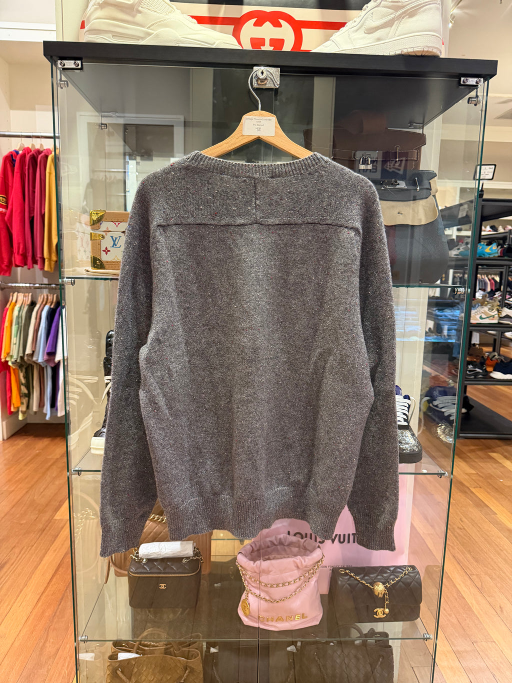 The Row Wool Gray Speckled Sweater