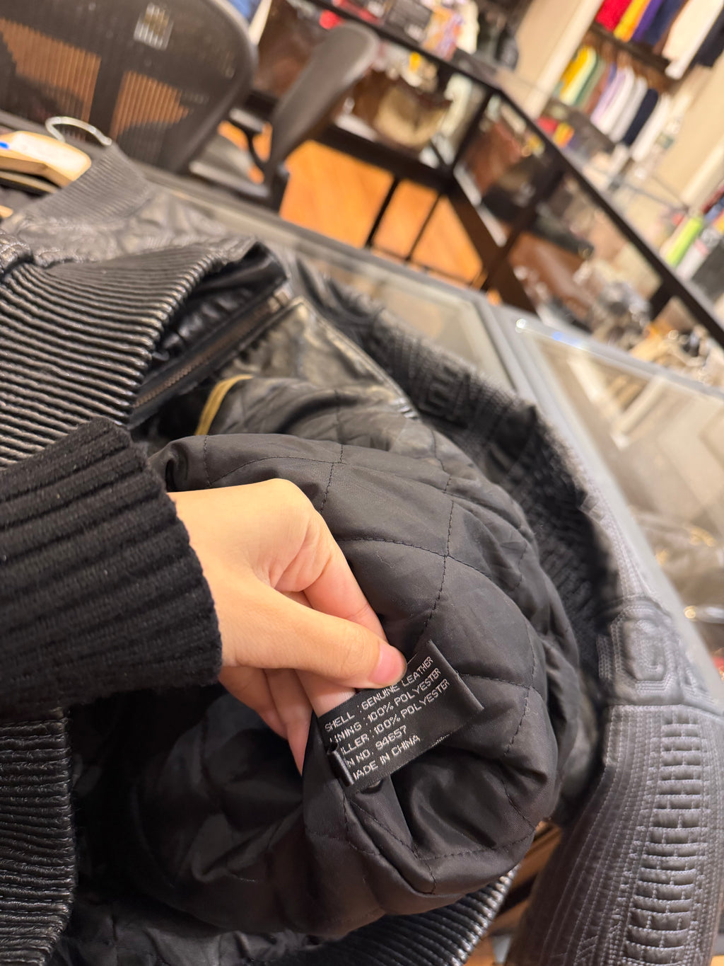 Pelle Pelle America Quilted
Leather Jacket - Black